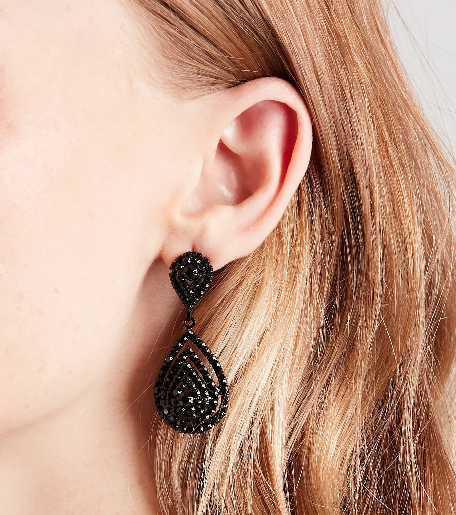 Ultimate Chic Teardrop Rhinestone Earrings