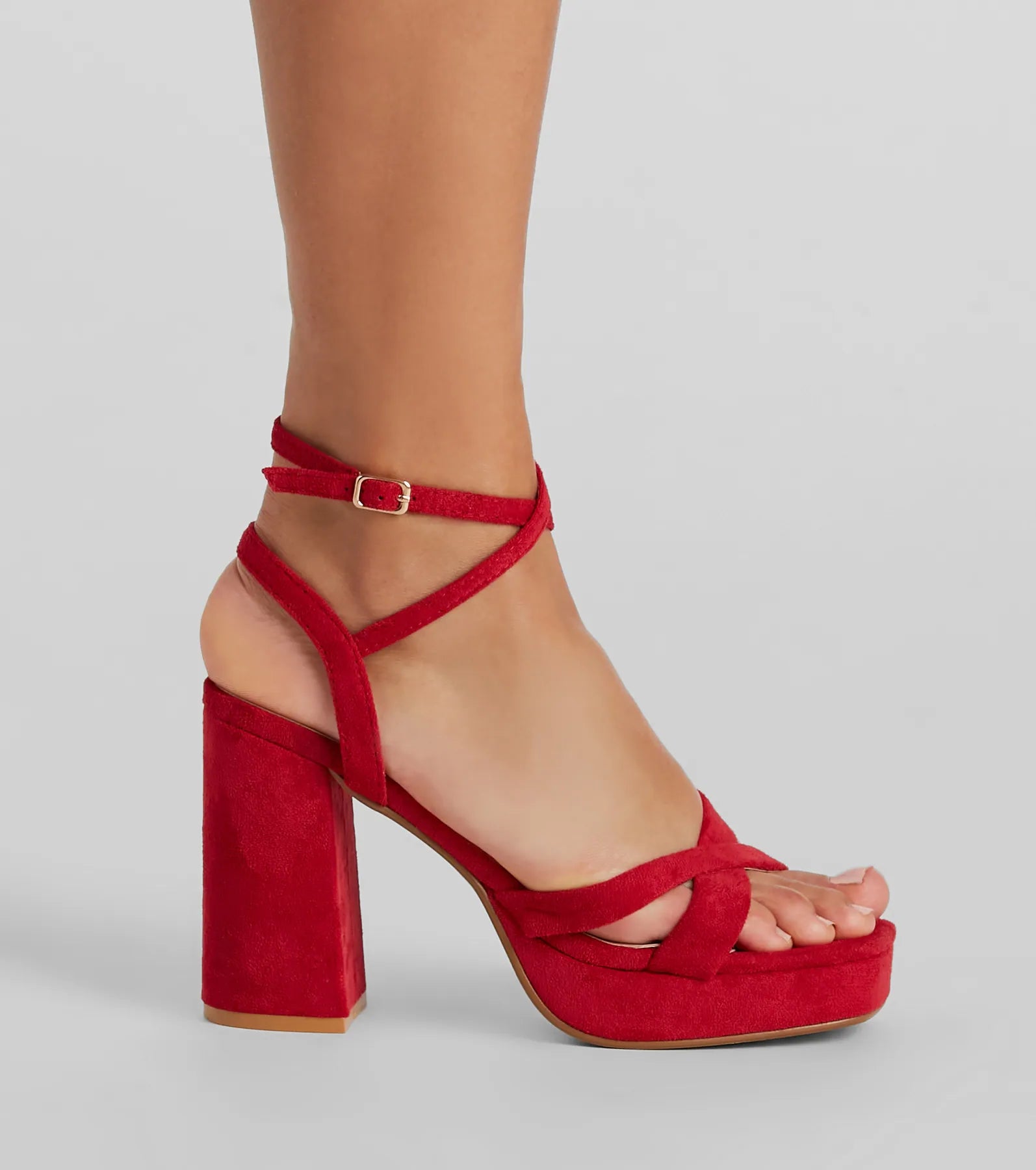 Ultimate Statement Maker Strappy Platform Block Heels