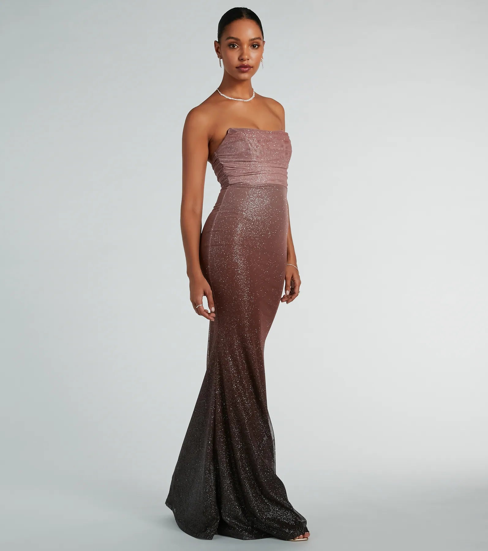 Ultimate Glitter Ombre Mermaid Gown - Farrah Collection