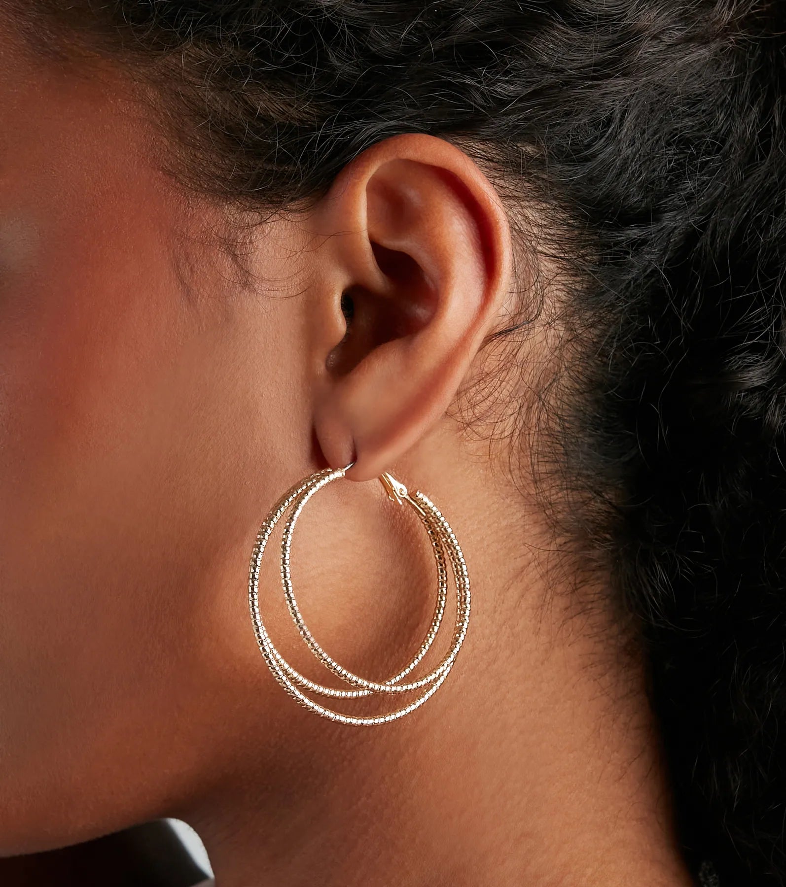 Premium Triple Threat Hoop Earrings - Ultimate Statement Jewelry