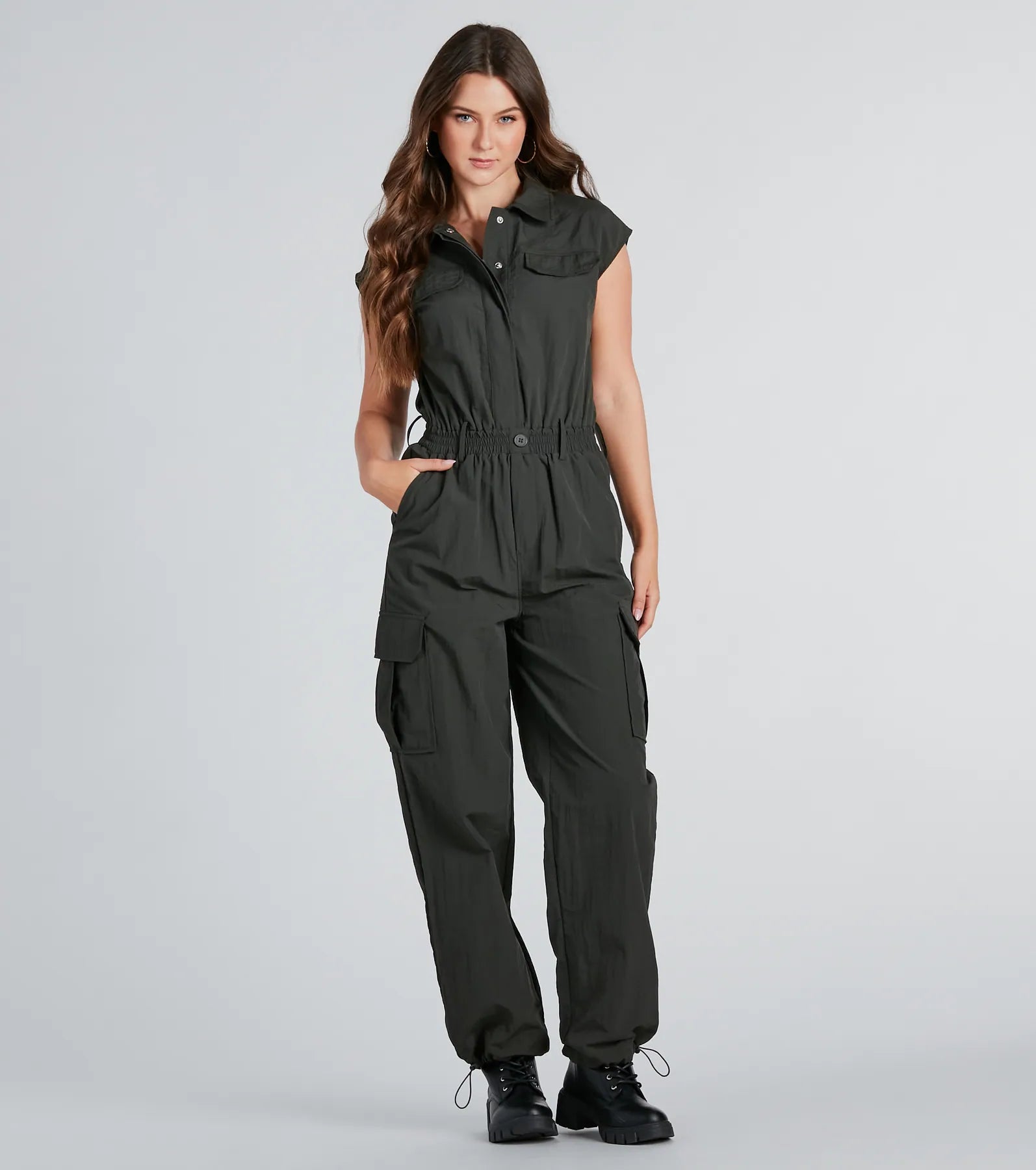 Ultimate Street Style Sleeveless Cargo Jumpsuit - Upgrade Your Look