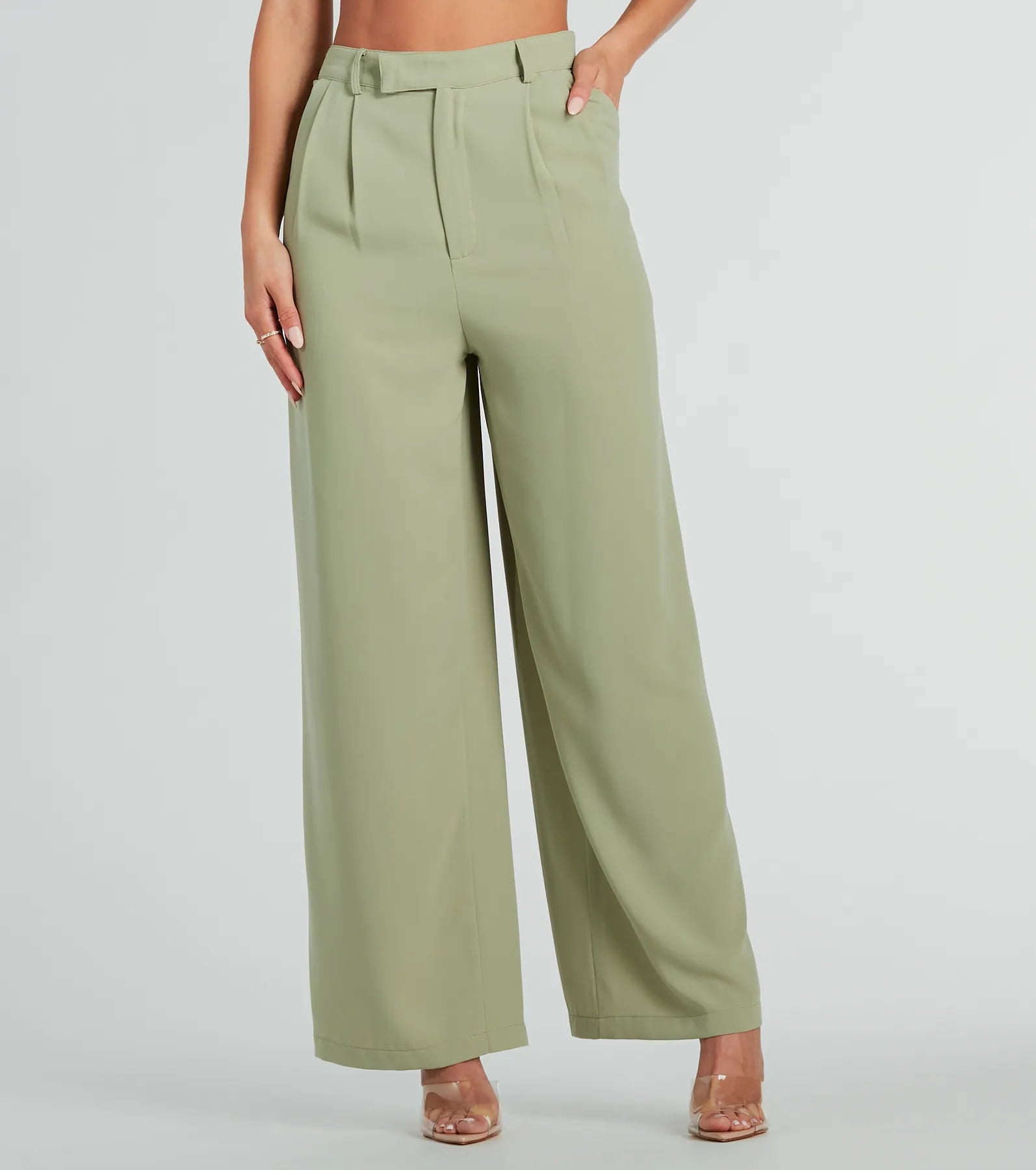 Premium Like Clockwork High-Rise Wide-Leg Trousers - Upgrade Your Style