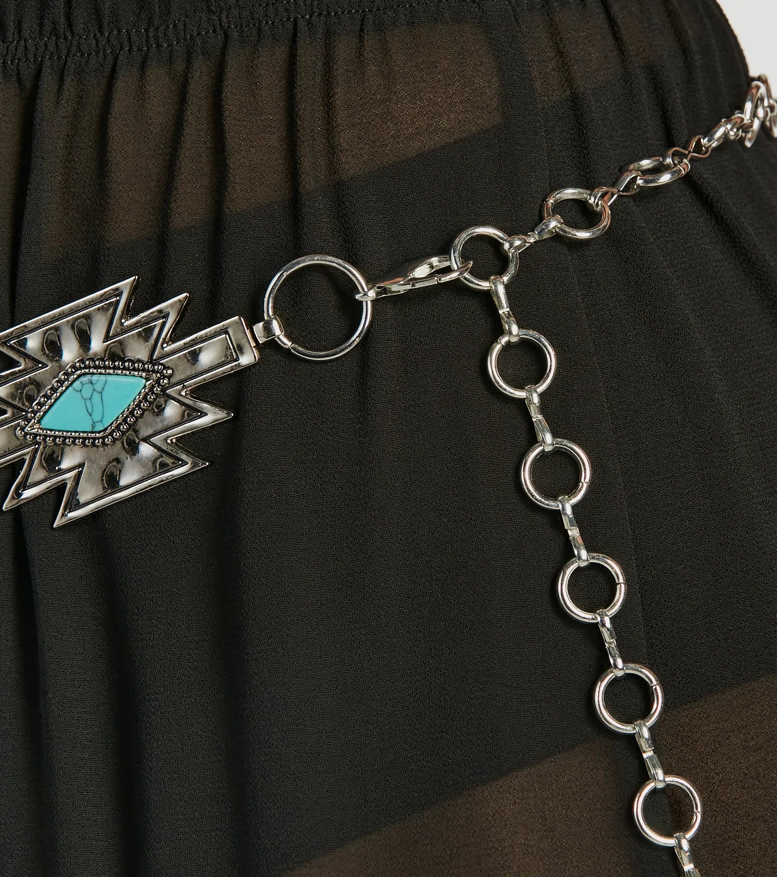 Premium Boho-Chic Turquoise Chain Belt