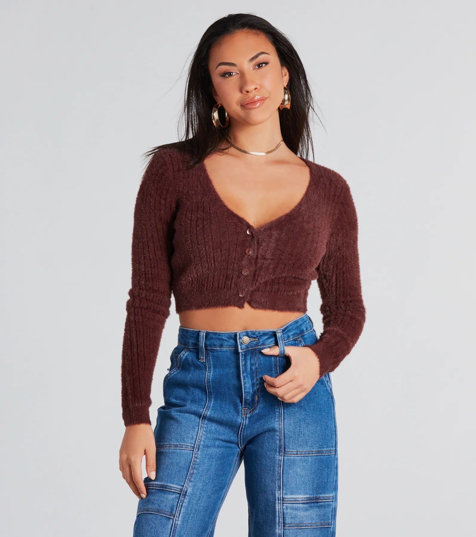 Ultimate Cozy Eyelash Knit Cropped Cardigan