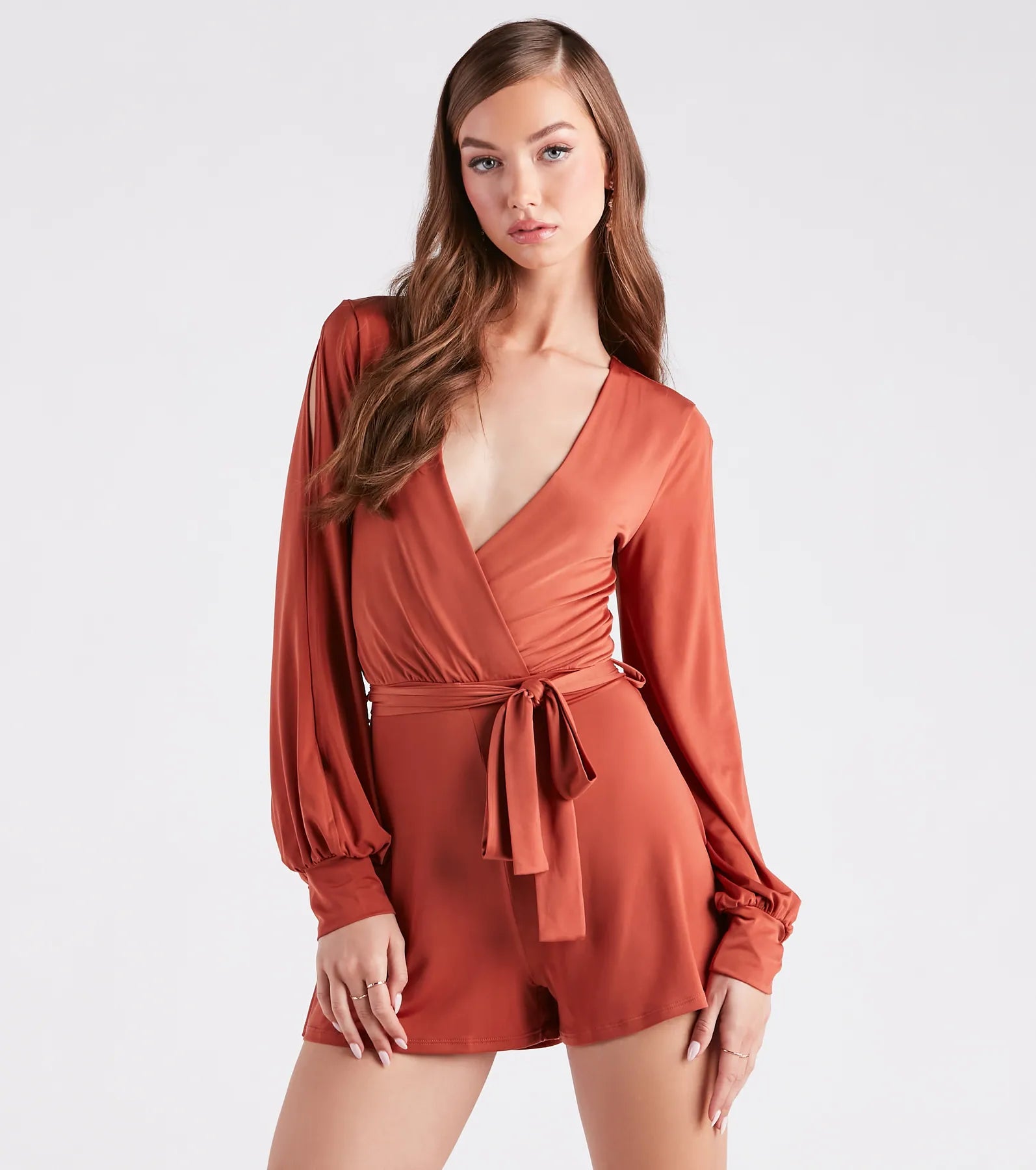 Ultimate Sweet Talks Plunge Neck Romper - Sexy & Flowy