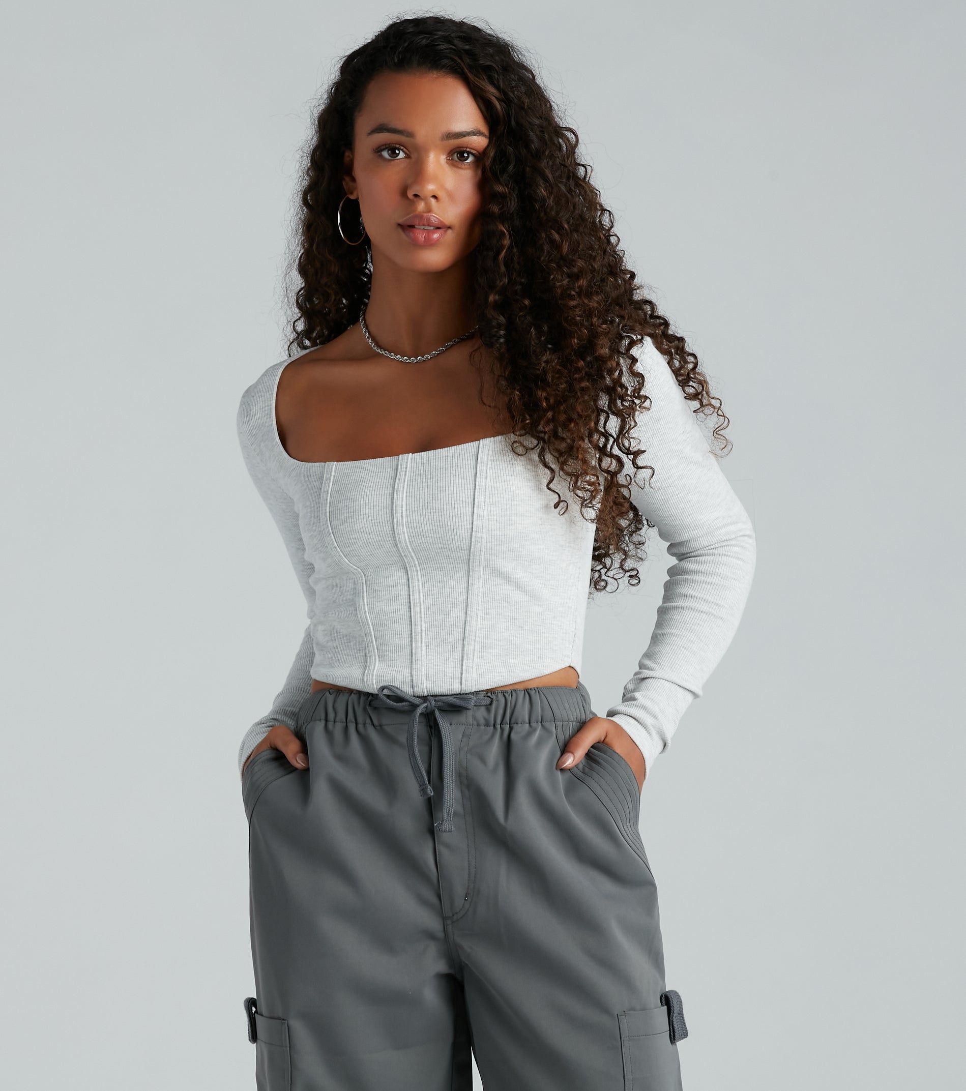 Ultimate Rib Knit Corset Crop Top - Elevate Your Style