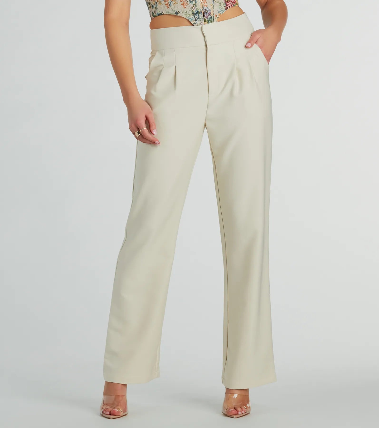 Premium Sophisticated Moment Straight Leg Pants