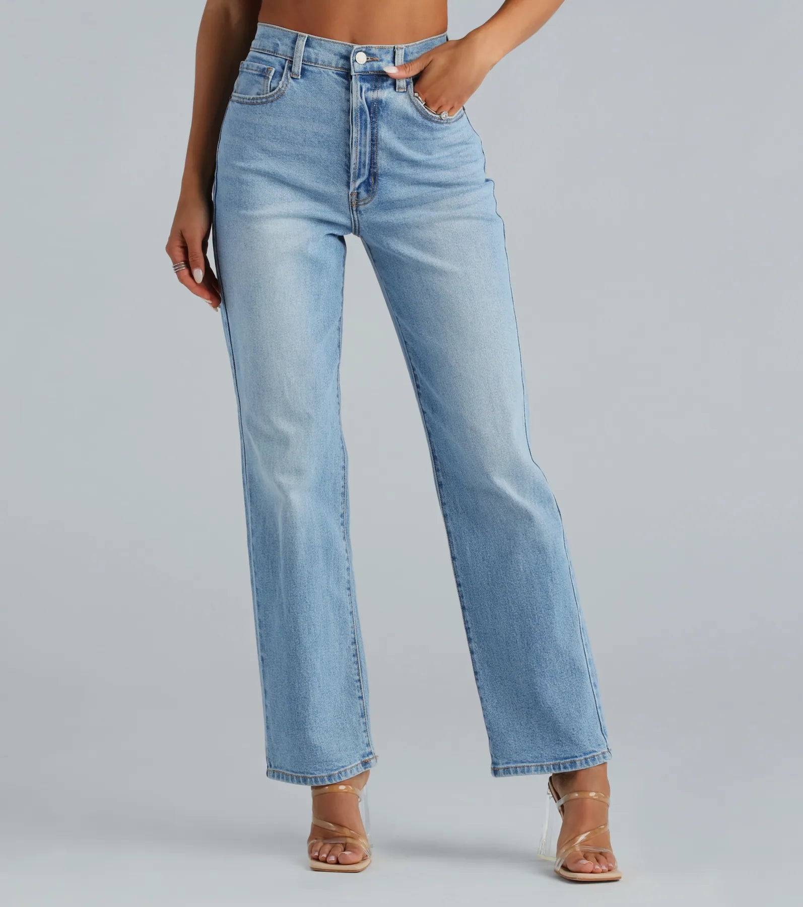 Premium High-Rise Straight-Leg Boyfriend Jeans - Ultimate Comfort & Style