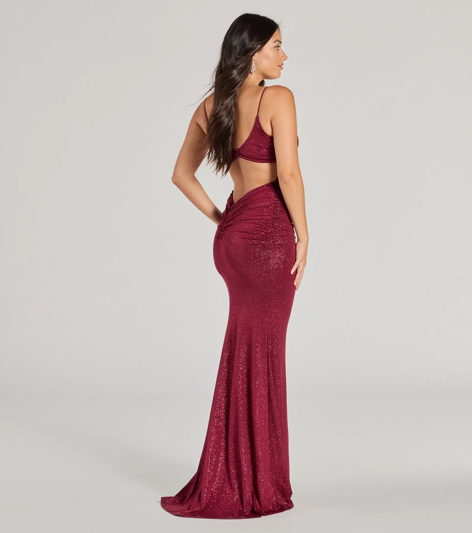 Premium Rowan Glitter Mermaid Gown - Ultimate Formal Elegance