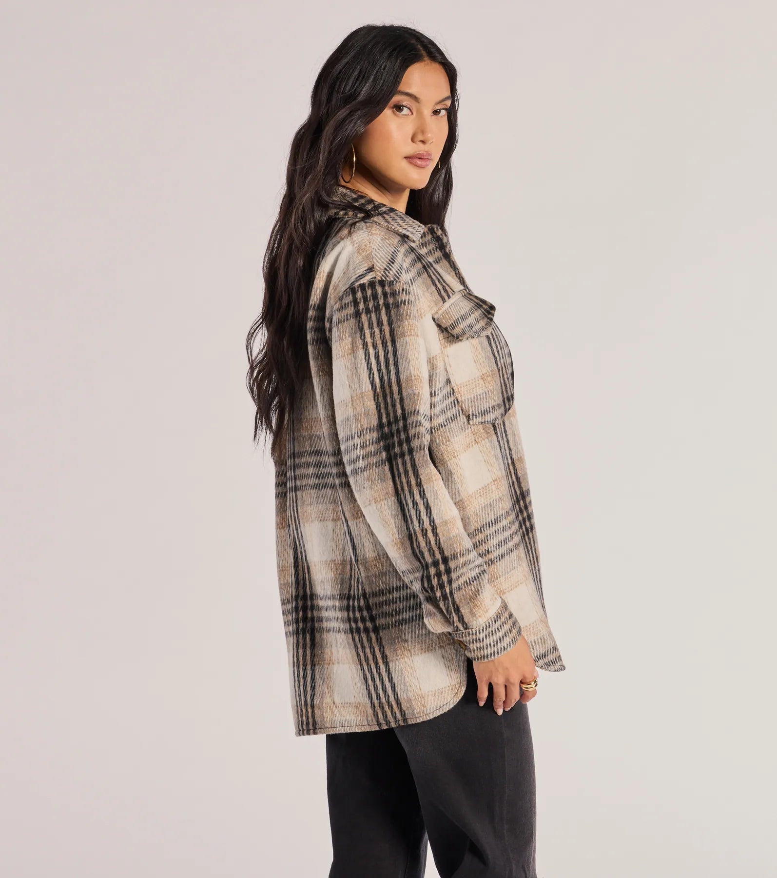 Premium Plaid Faux Wool Shacket - Ultimate Style Upgrade