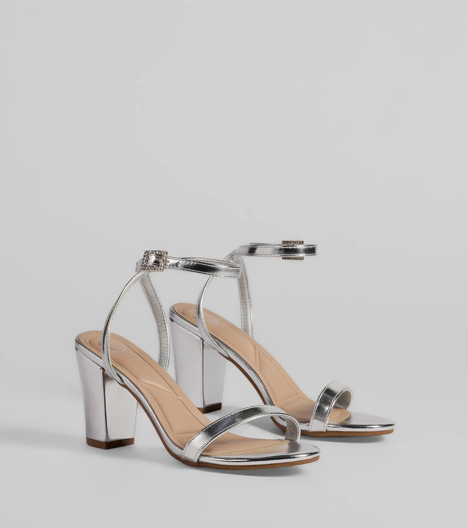 Premium Metallic Block Heels - Ultimate Comfort & Style