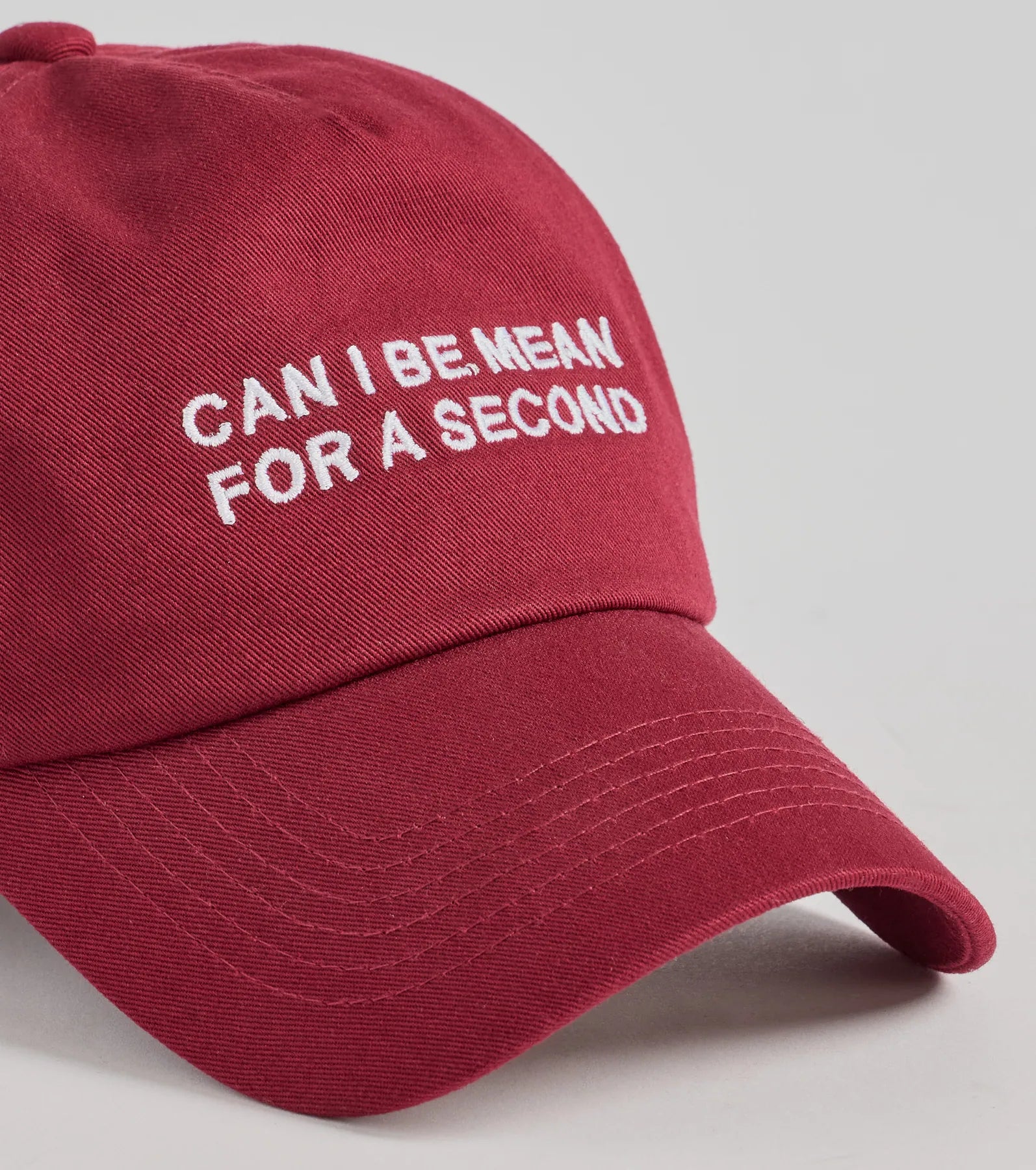 Premium 'Can I Be Mean For A Second' Script Baseball Cap - Ultimate Style Upgrade