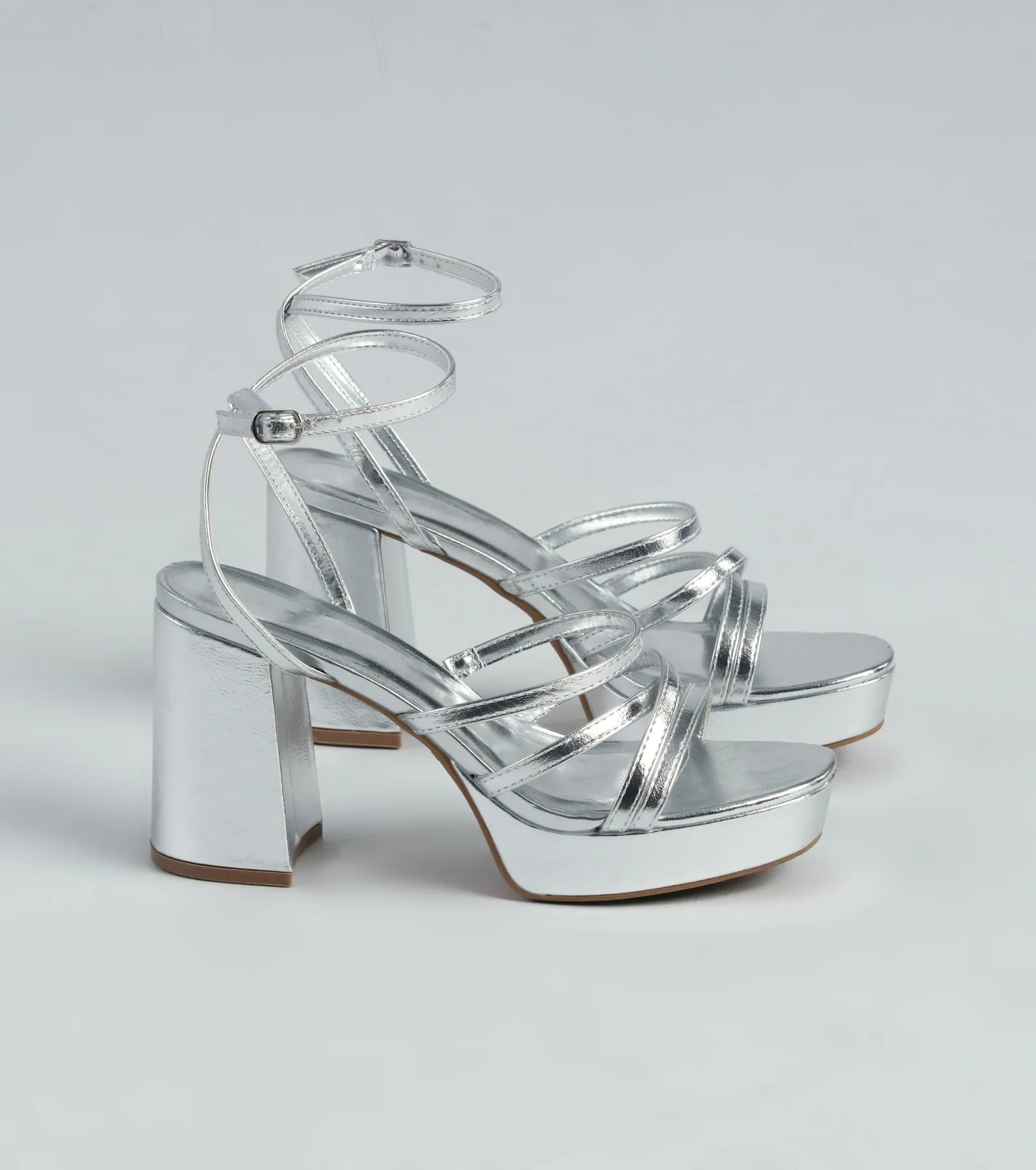 Ultimate Shine Metallic Platform Heels