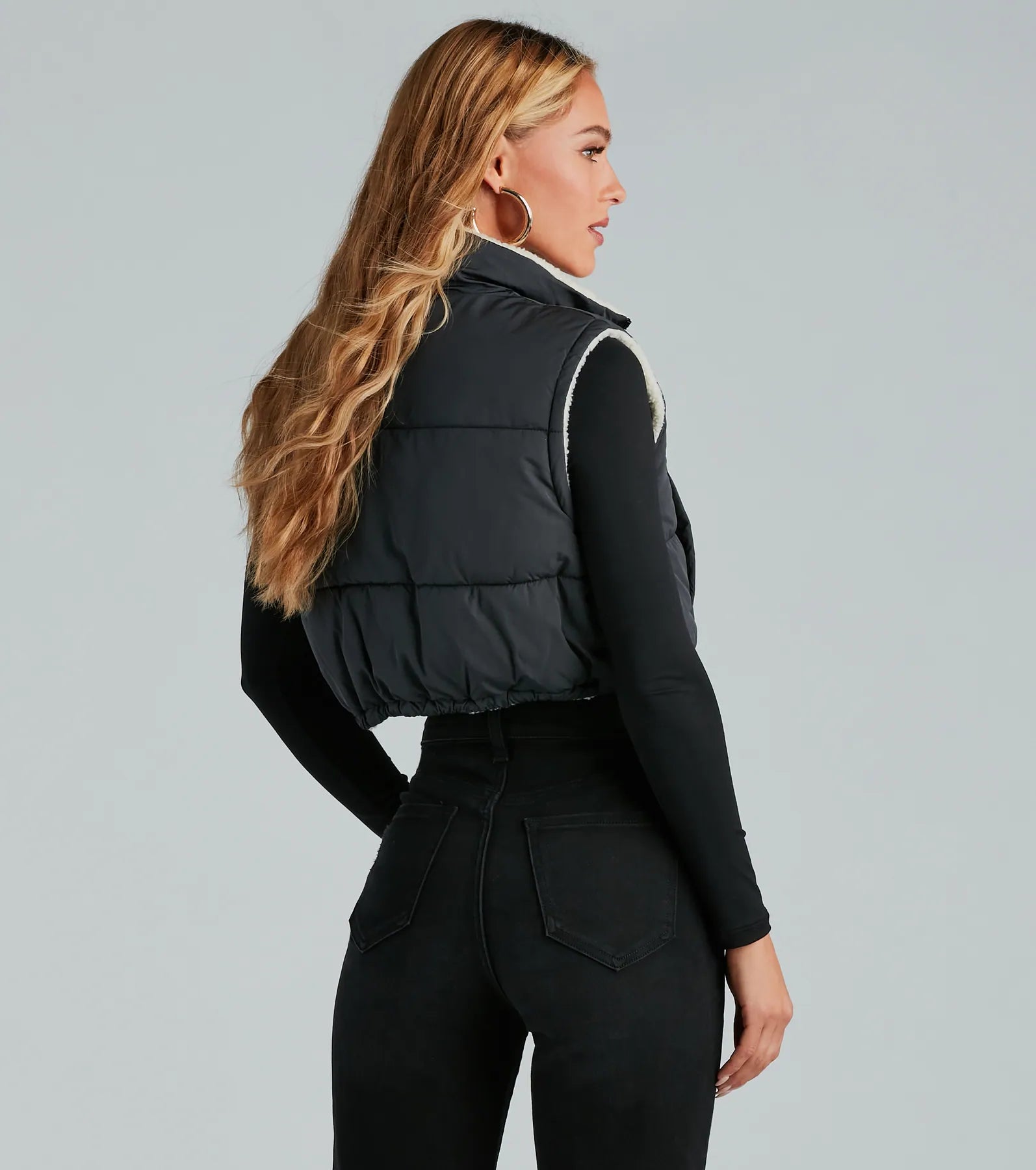 Ultimate Reversible Sherpa Puffer Vest - Premium Fall Essential