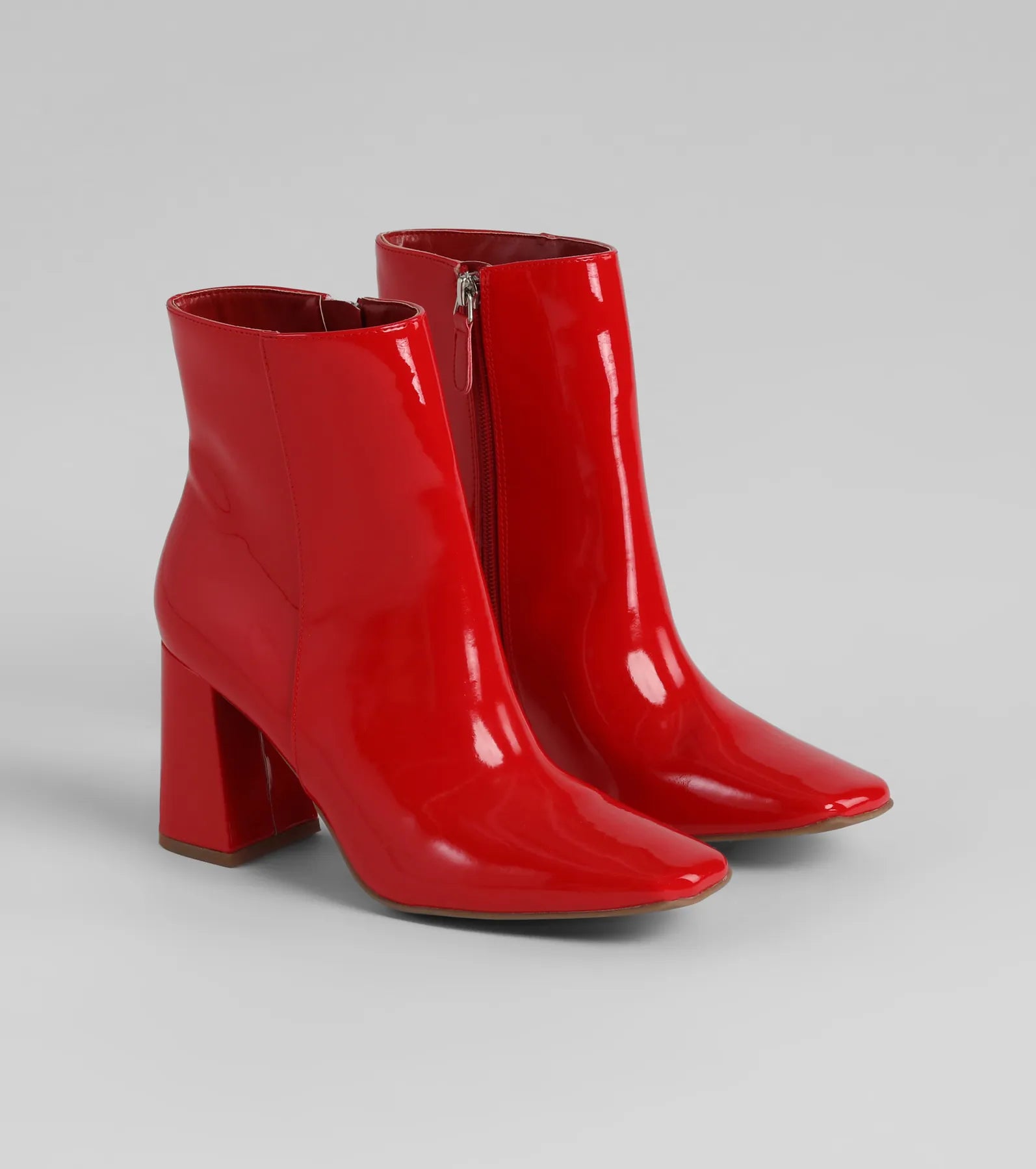 Ultimate Patent Block Heel Booties - Elevate Your Style