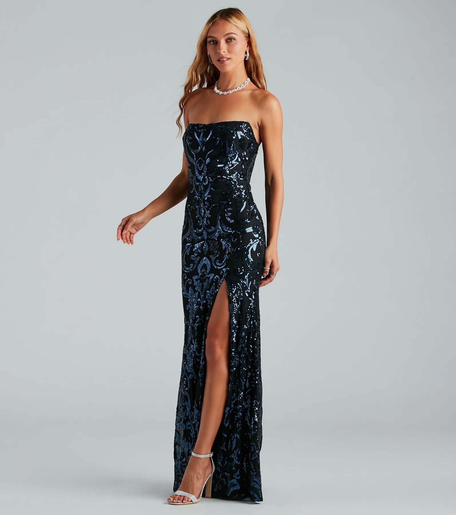 Ultimate Glamour: Jaelene Premium Sequin Mermaid Gown