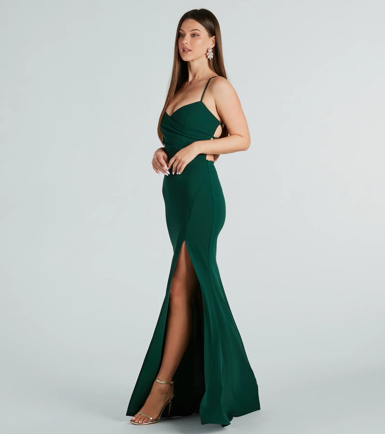 Ultimate Laylah Mermaid Dress - Lace-Up Back Elegance