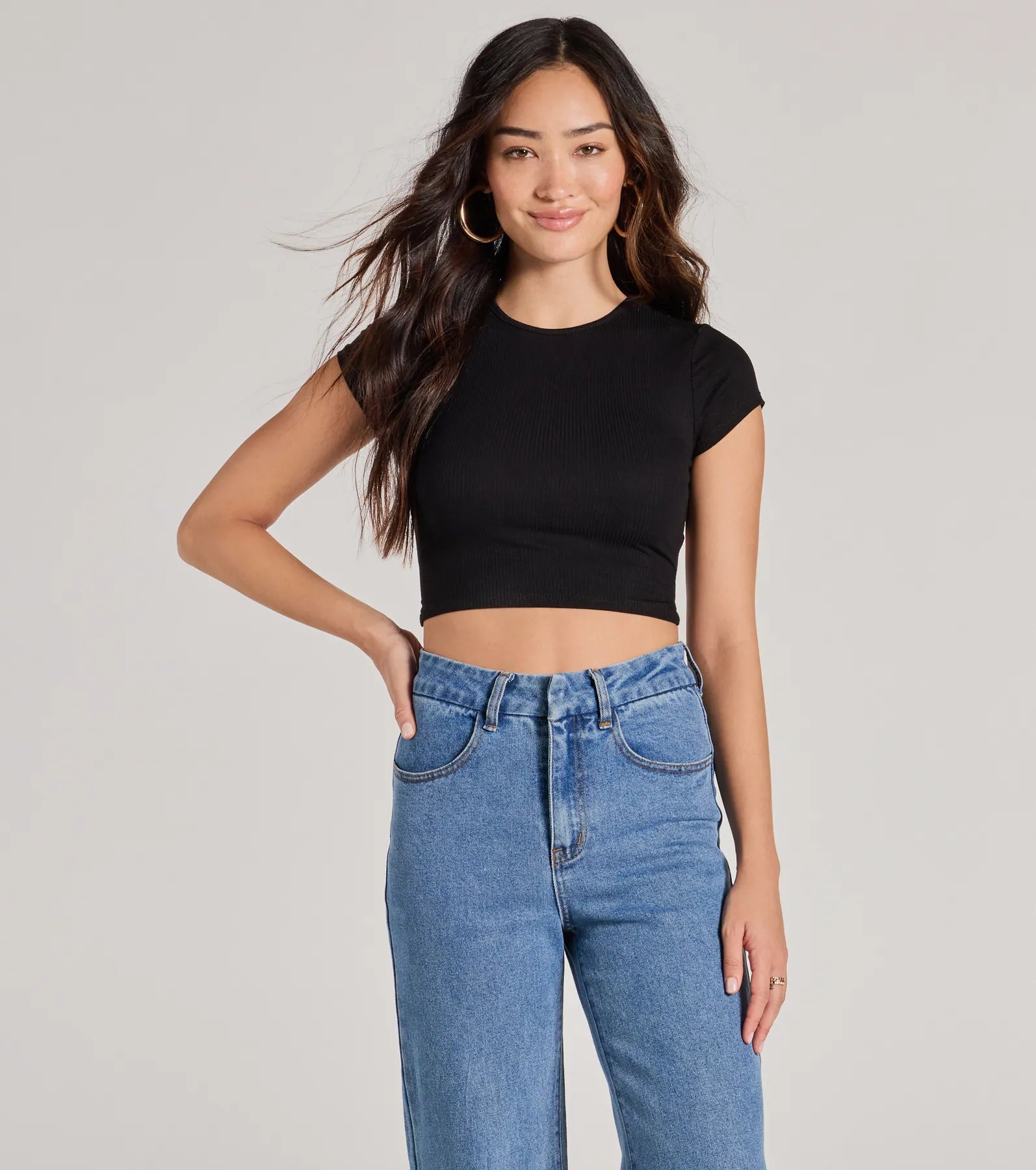 Ultimate Strappy Back Ribbed Crop Top
