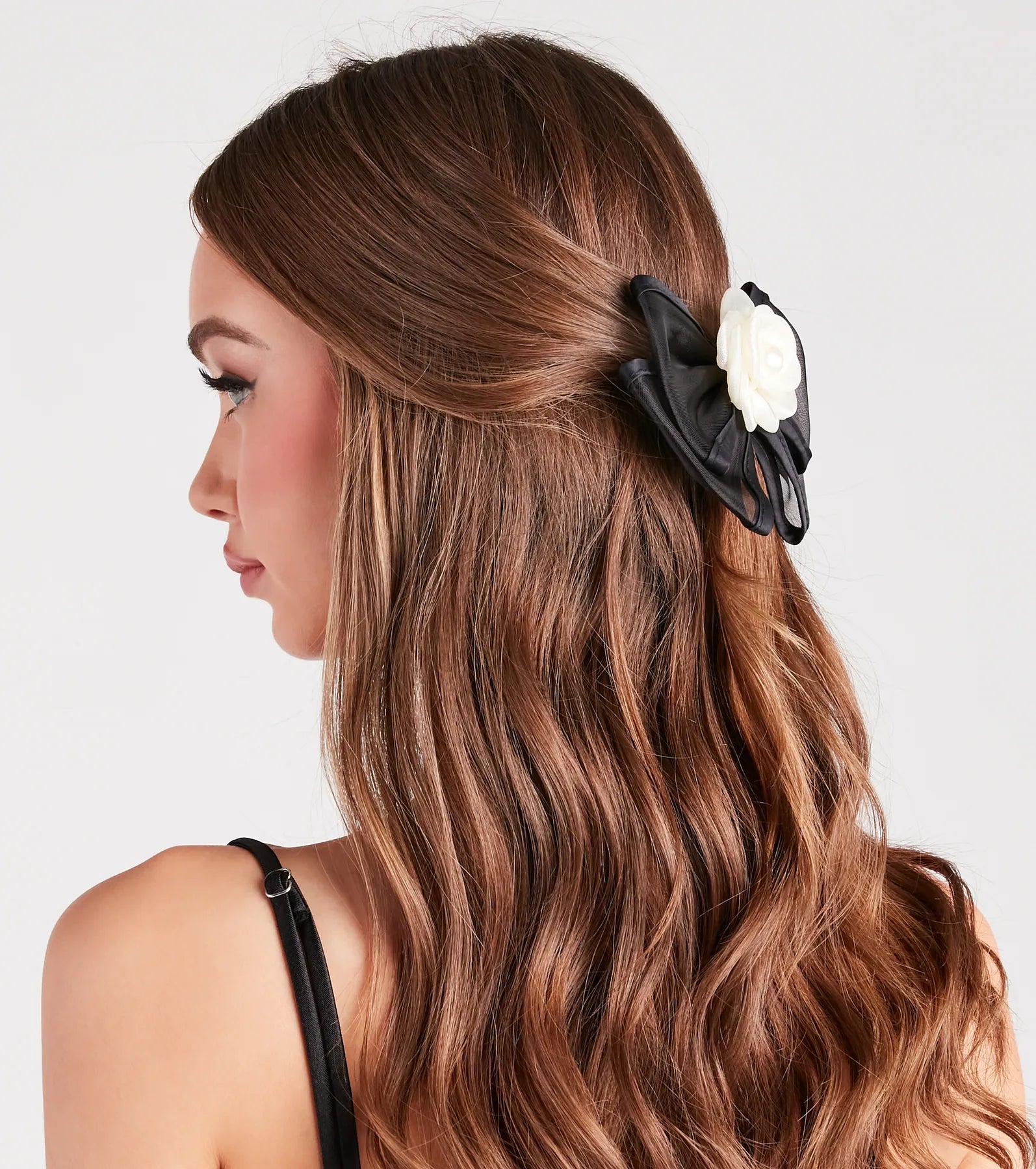 Premium Rosette Bow Barrette - Trendy Hair Accessory