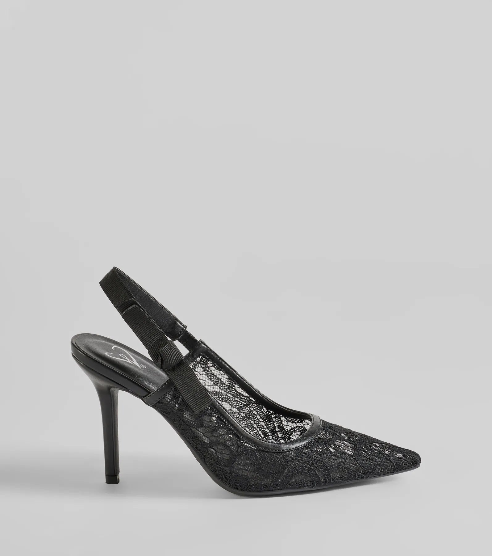 Premium Lace Slingback Stiletto Pumps - Elegant & Comfortable