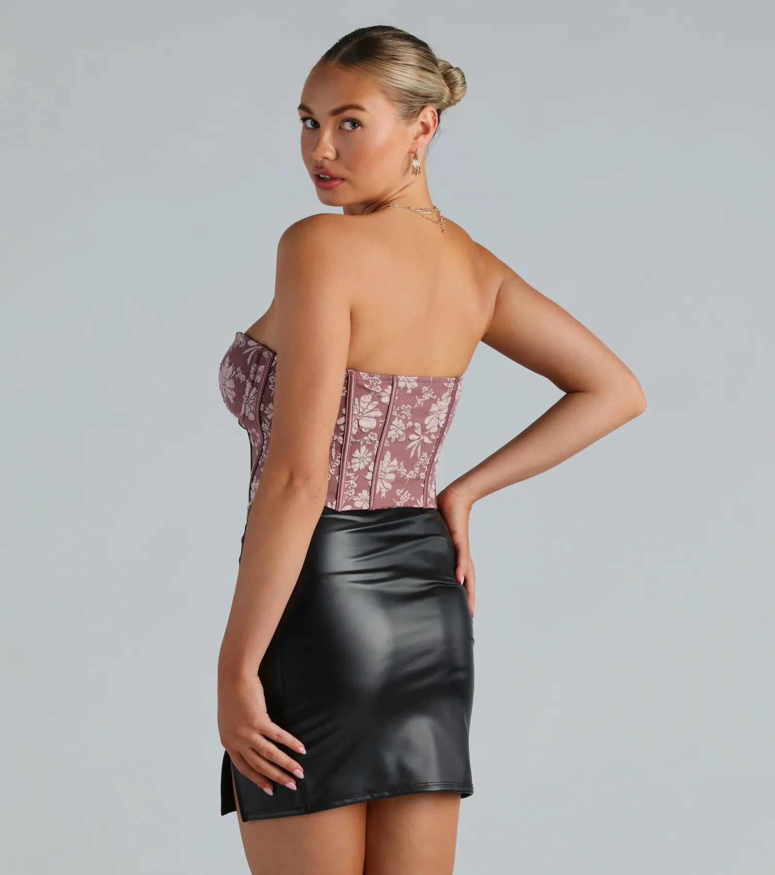 Ultimate Sultry Hour Strapless Jacquard Bustier