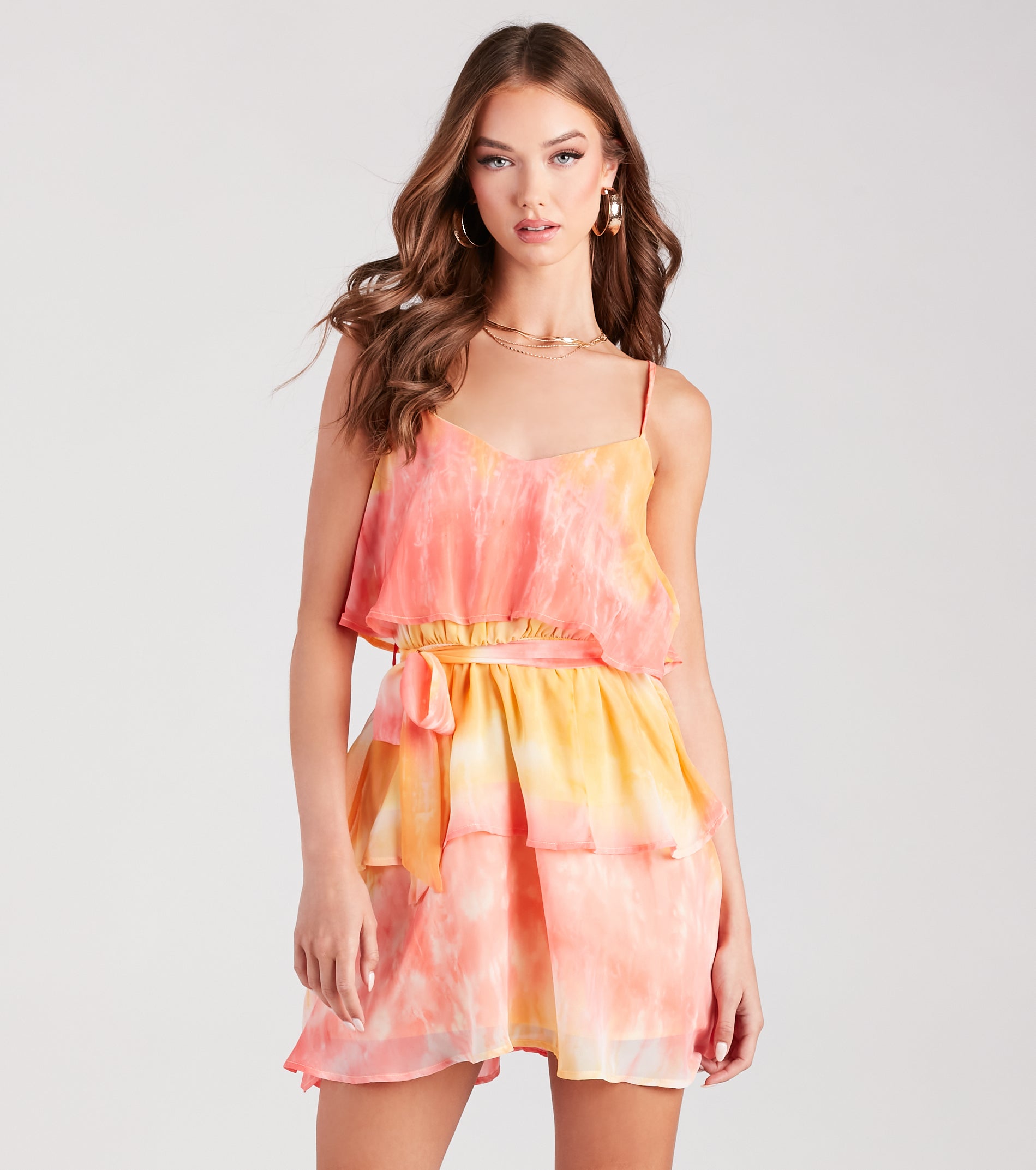 Ultimate Daydreamer Tie-Dye Chiffon Dress