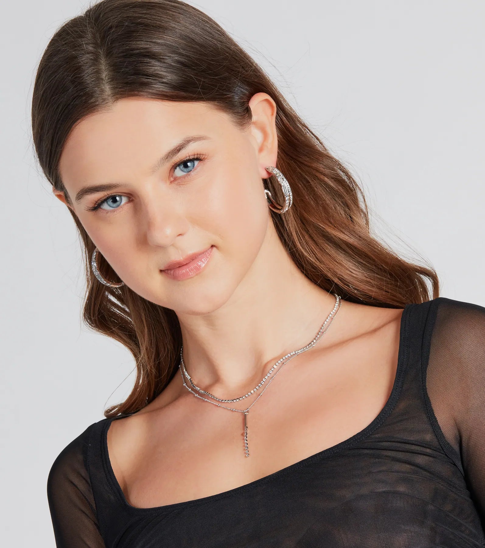 Ultimate Sparkle Rhinestone Layered Necklace - Elevate Your Everyday Style