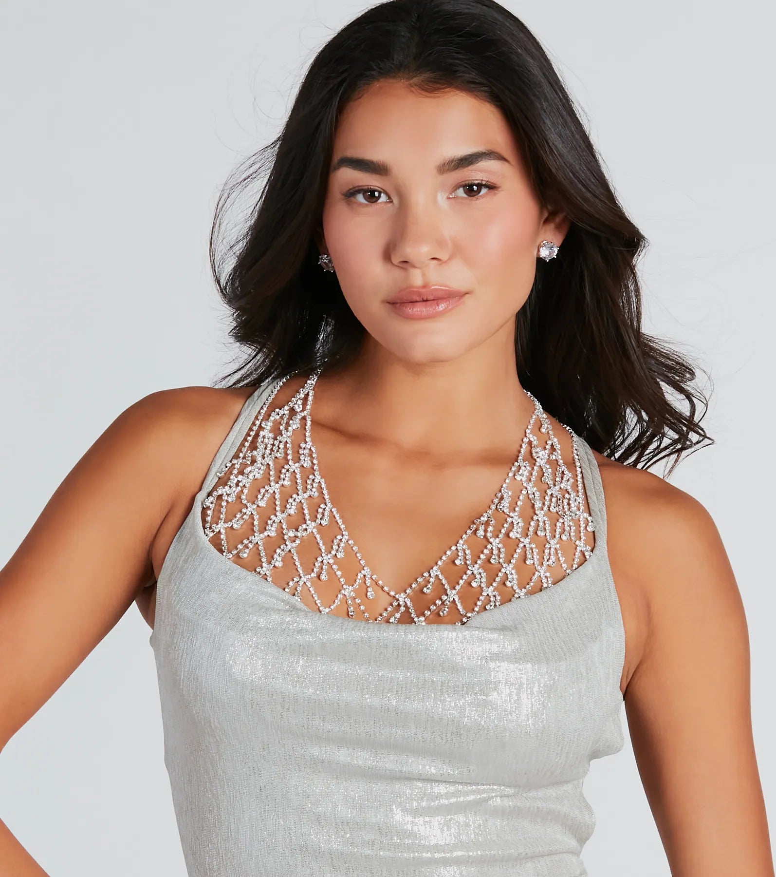 Ultimate Luxe Rhinestone Halter Body Necklace - Premium Statement Piece