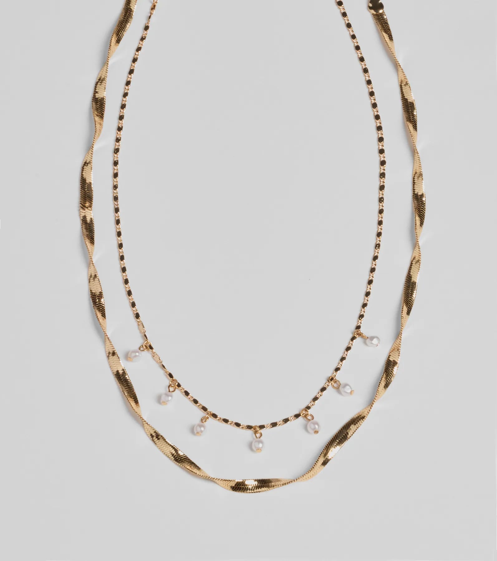 Ultimate Dazzling Glam Layered Metal Necklace