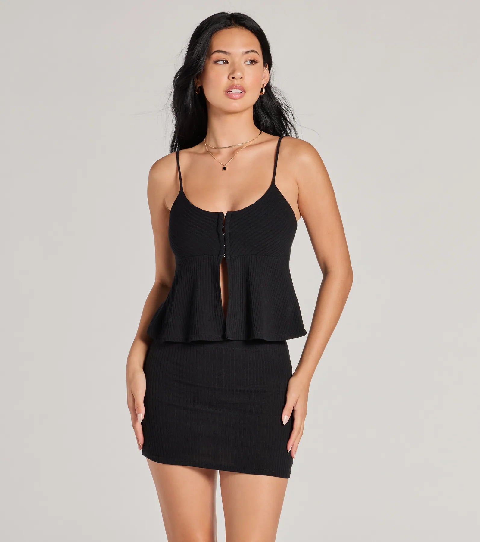 Ultimate Chic Ribbed Bodycon Mini Skirt - Curve-Hugging Style