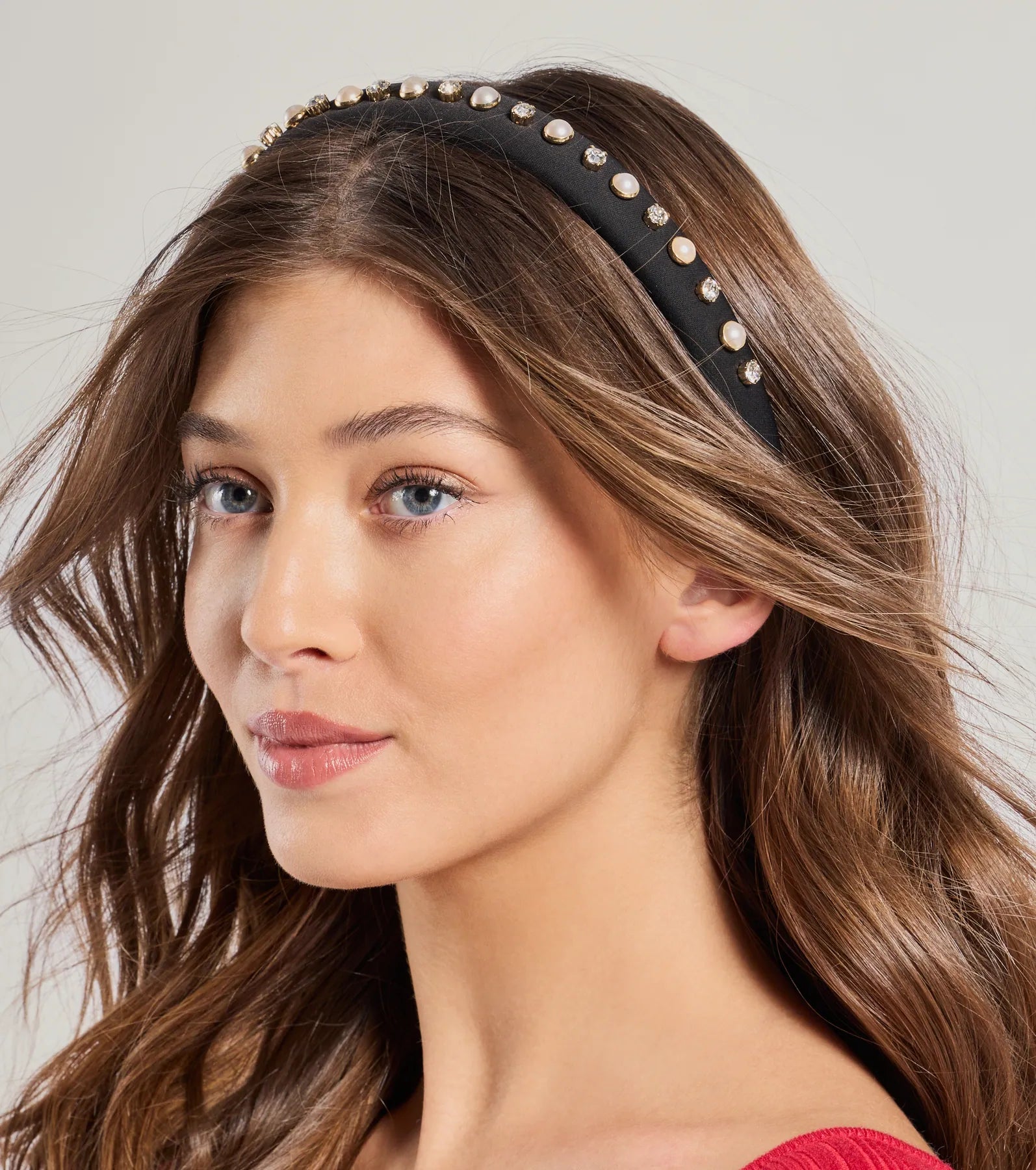 Ultimate Glam Rhinestone & Faux Pearl Headband - Elegant & Timeless