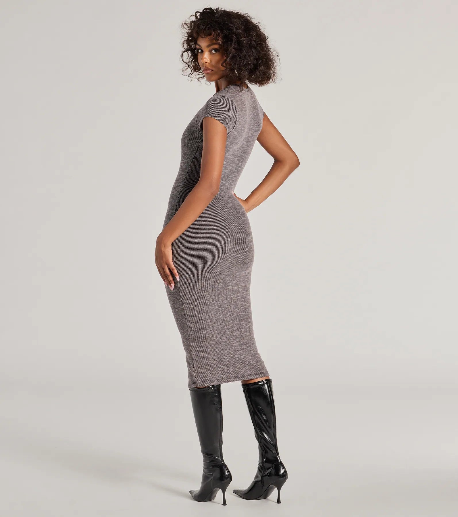 Ultimate Ribbed Knit Midi Dress - Timeless Wardrobe Essential