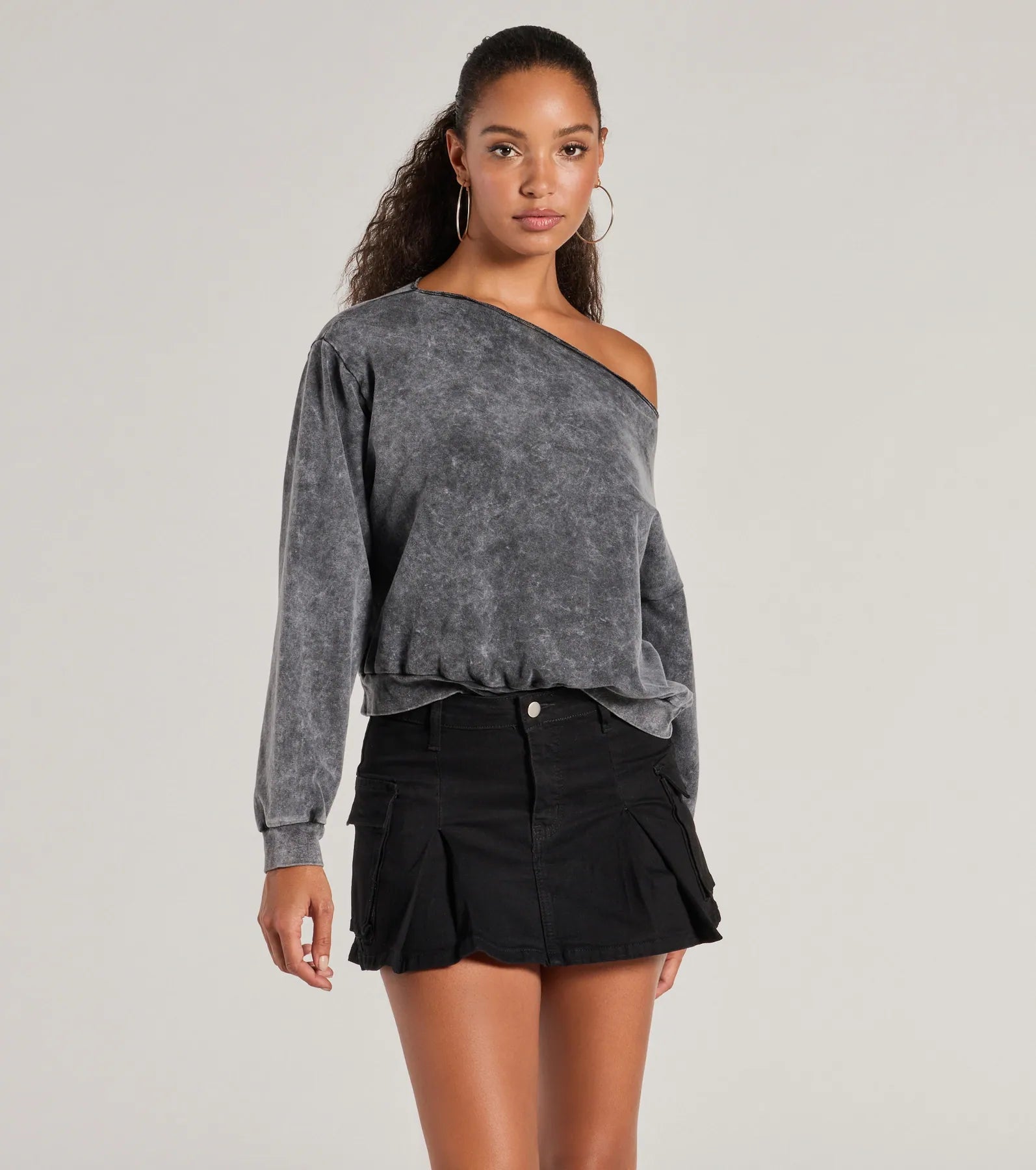 Ultimate Comfy Vibes Washed Knit Pullover Top