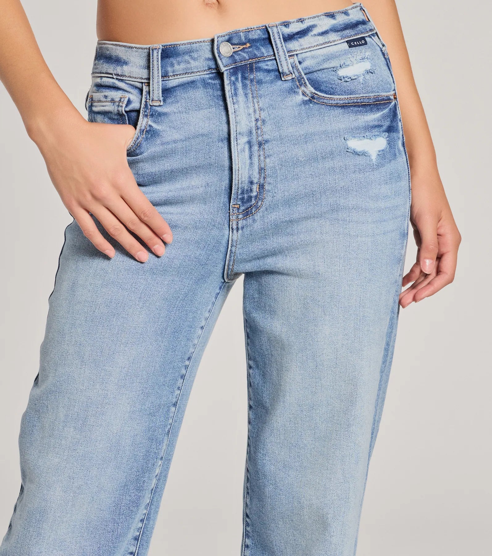 Ultimate Comfort High-Rise Straight-Leg Denim Jeans