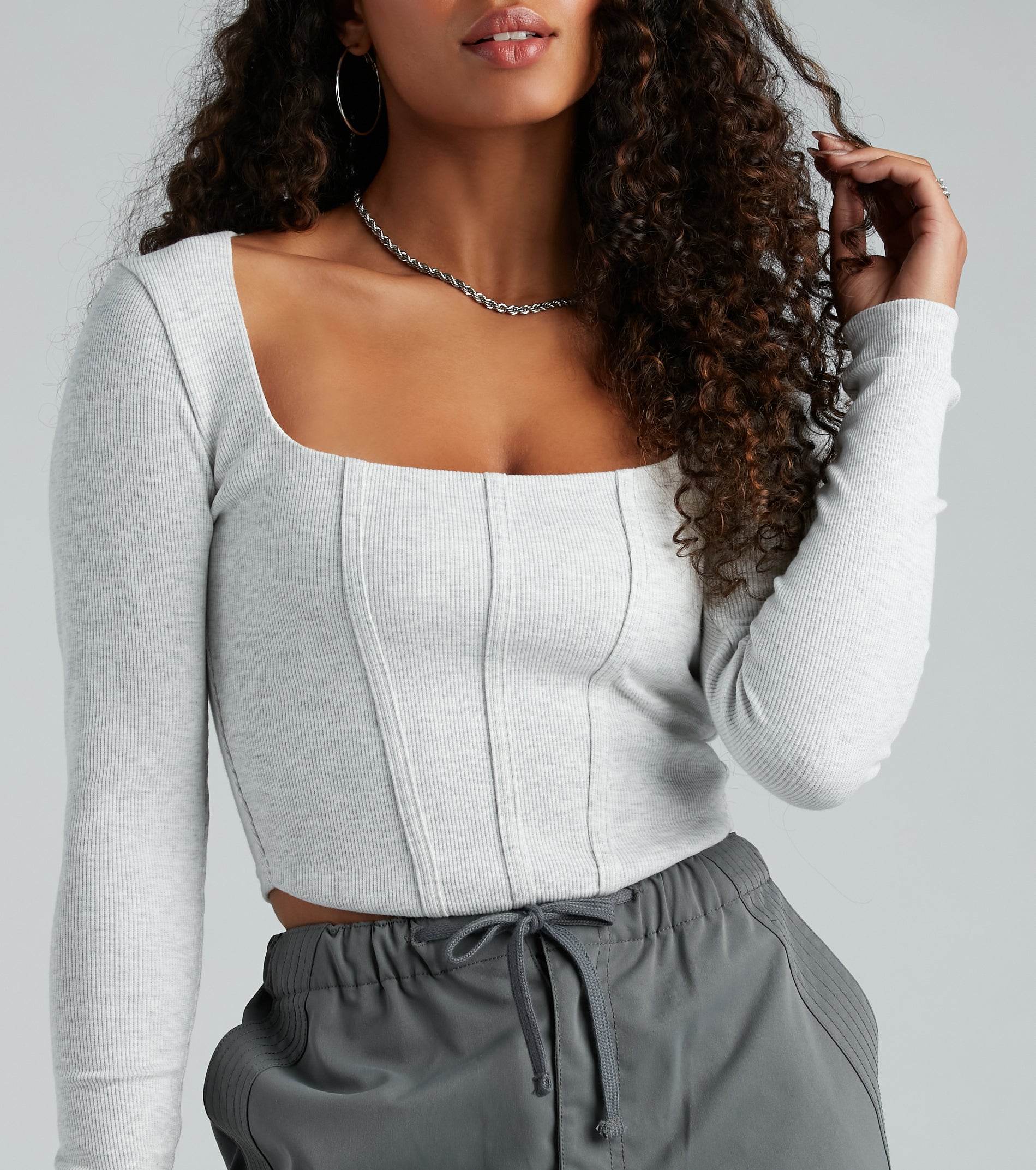 Ultimate Rib Knit Corset Crop Top - Elevate Your Style