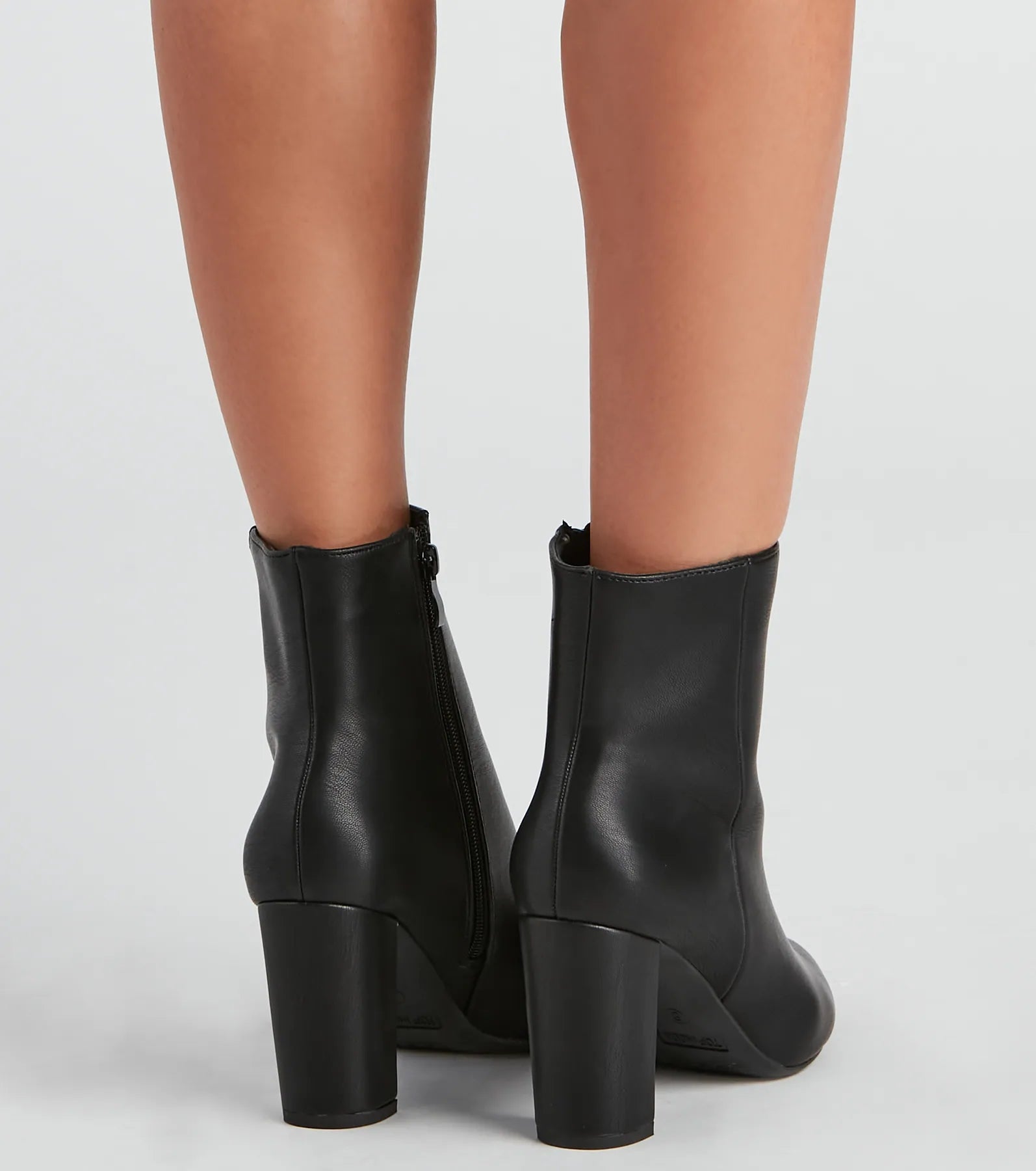 Premium Faux Leather Ankle Booties - Ultimate Style Upgrade