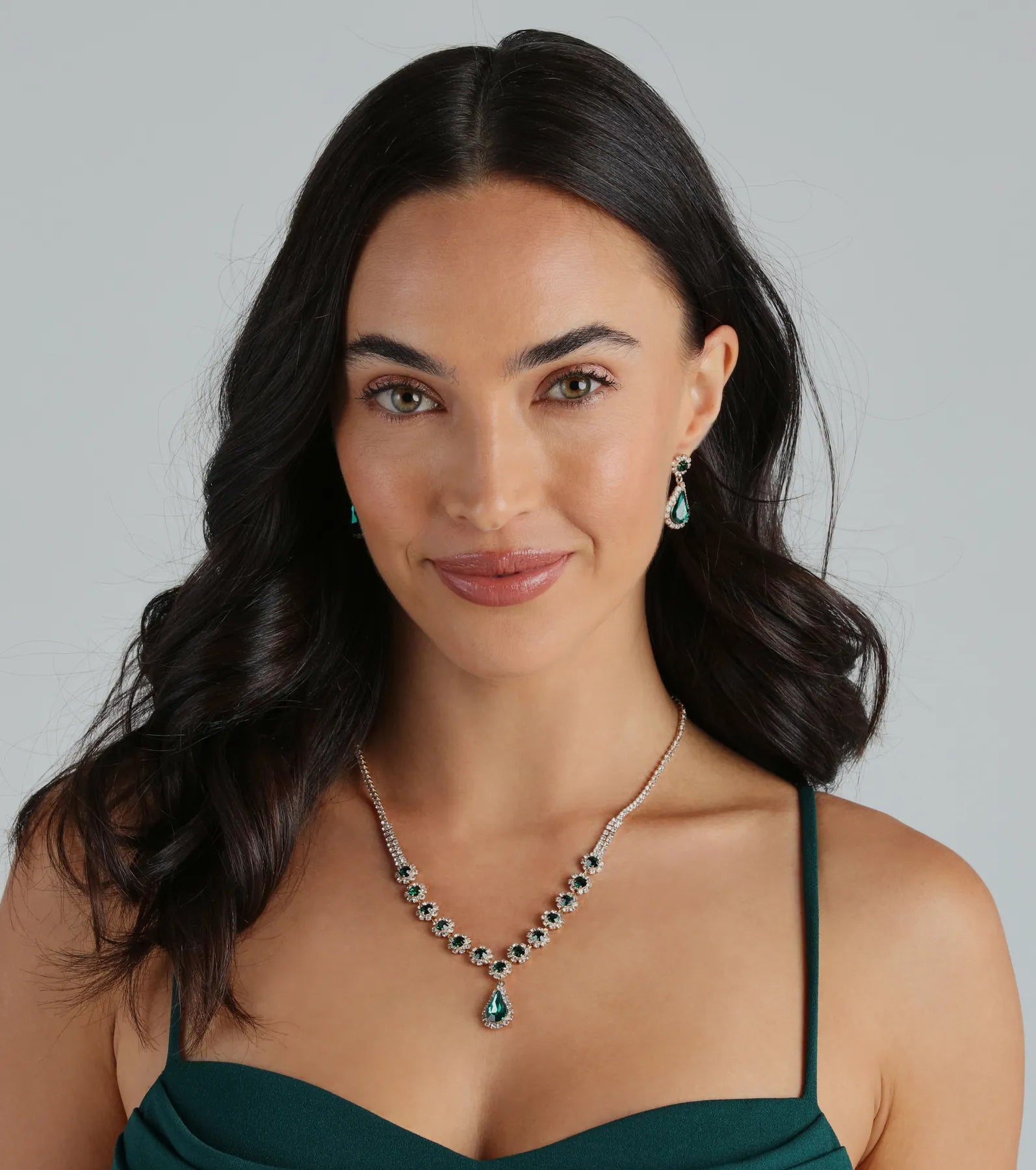 Ultimate Luxe Gemstone Jewelry Set: Necklace & Earrings