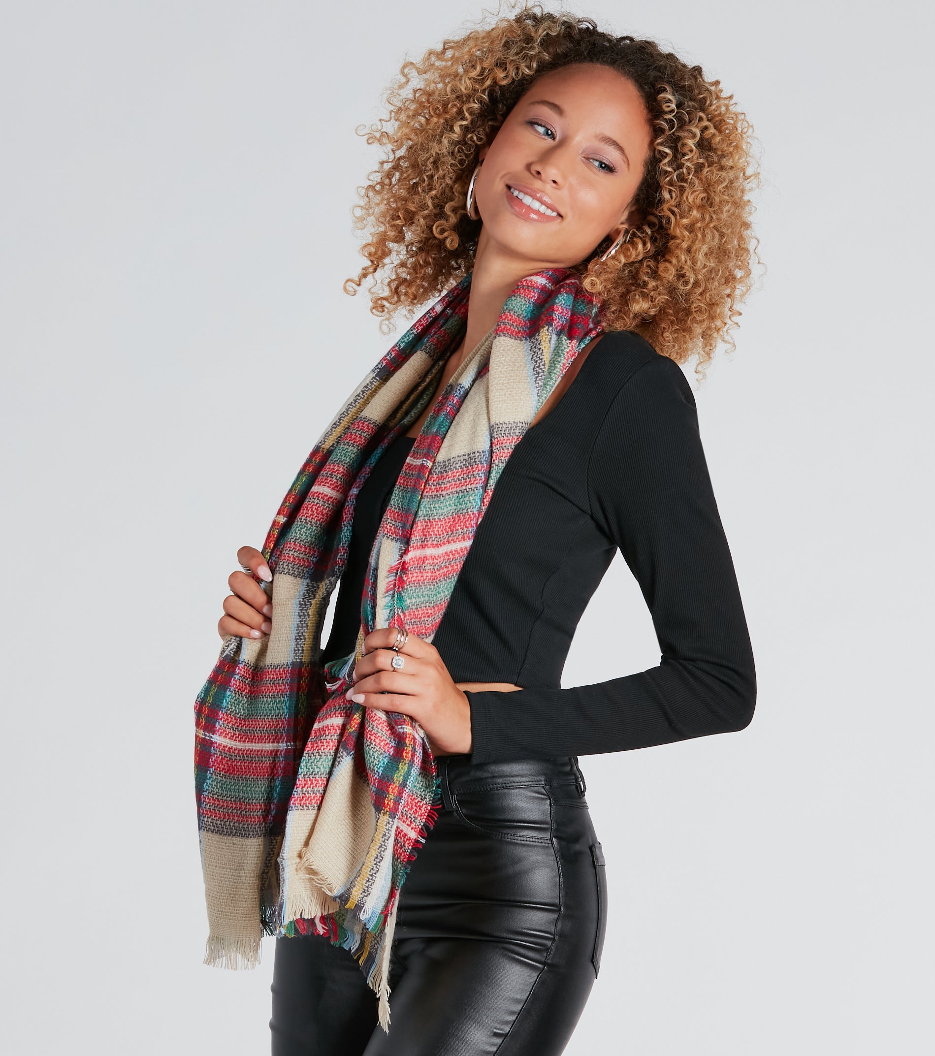 Premium Plaid Frayed Scarf - Ultimate Style & Warmth