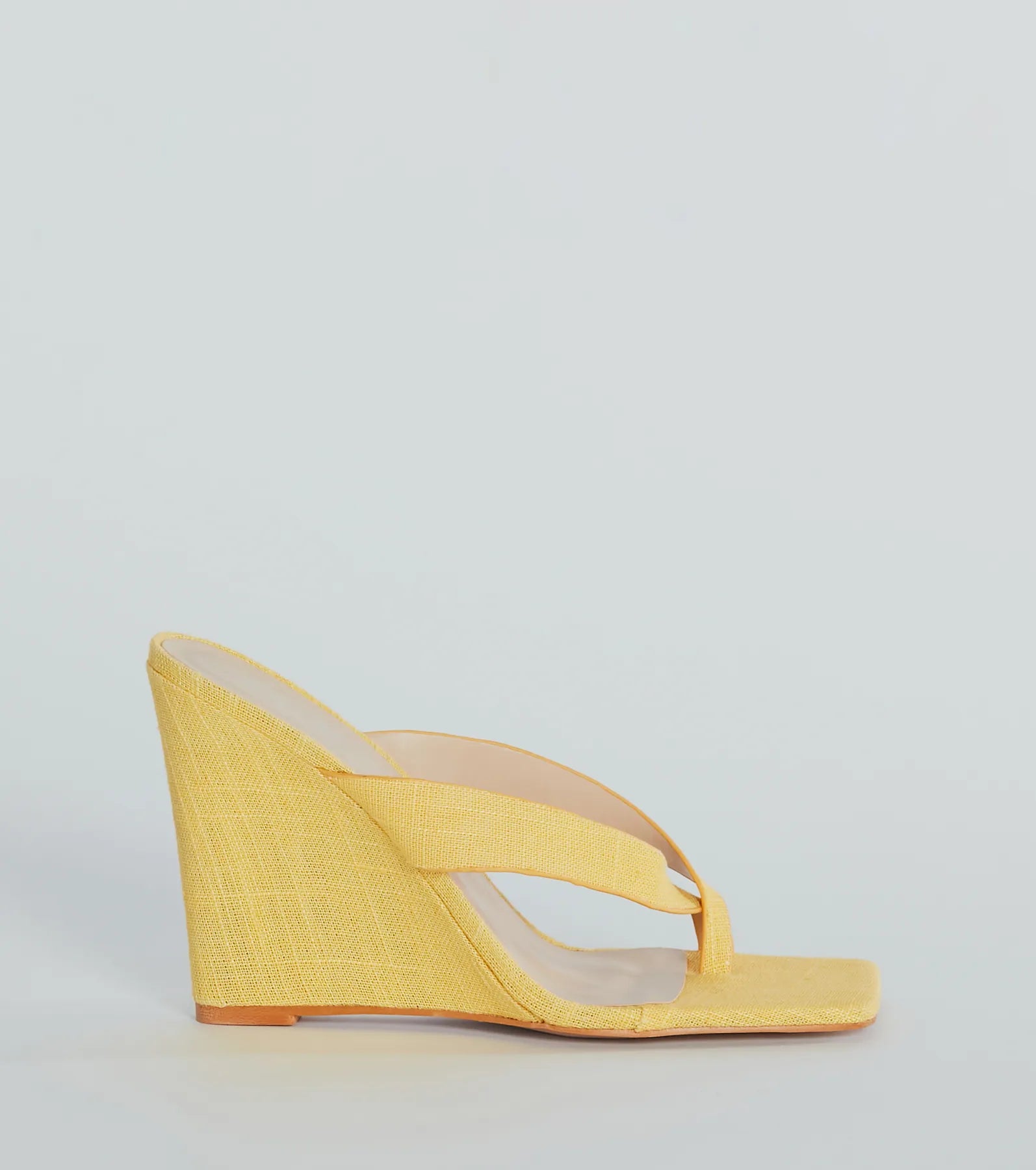 Premium Summer Muse Linen Wedge Sandals