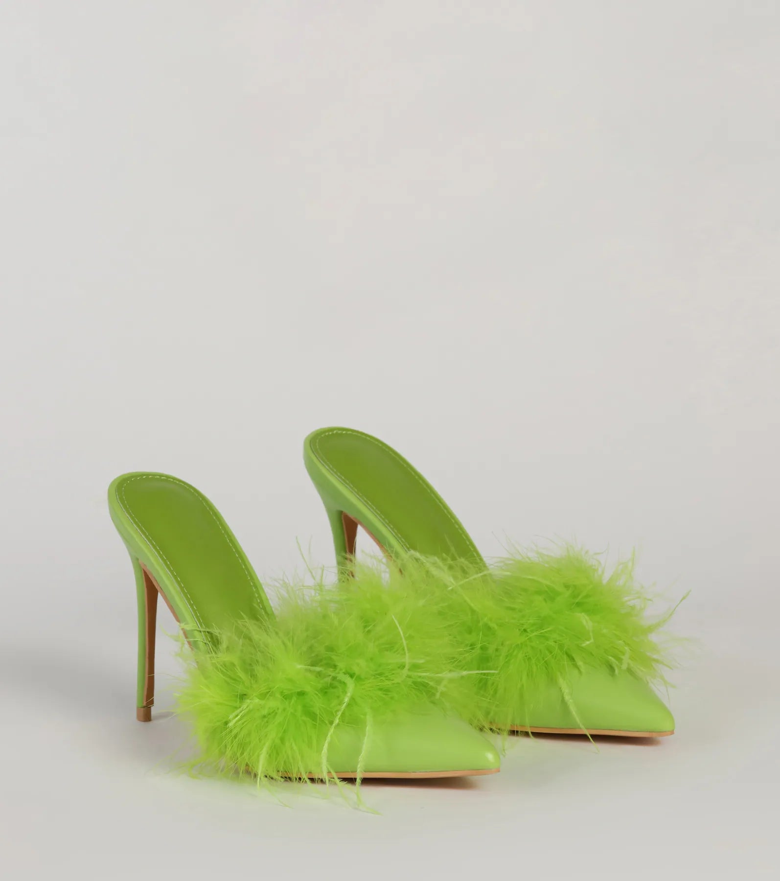 Ultimate Diva Alert Marabou Feather Stiletto Pumps