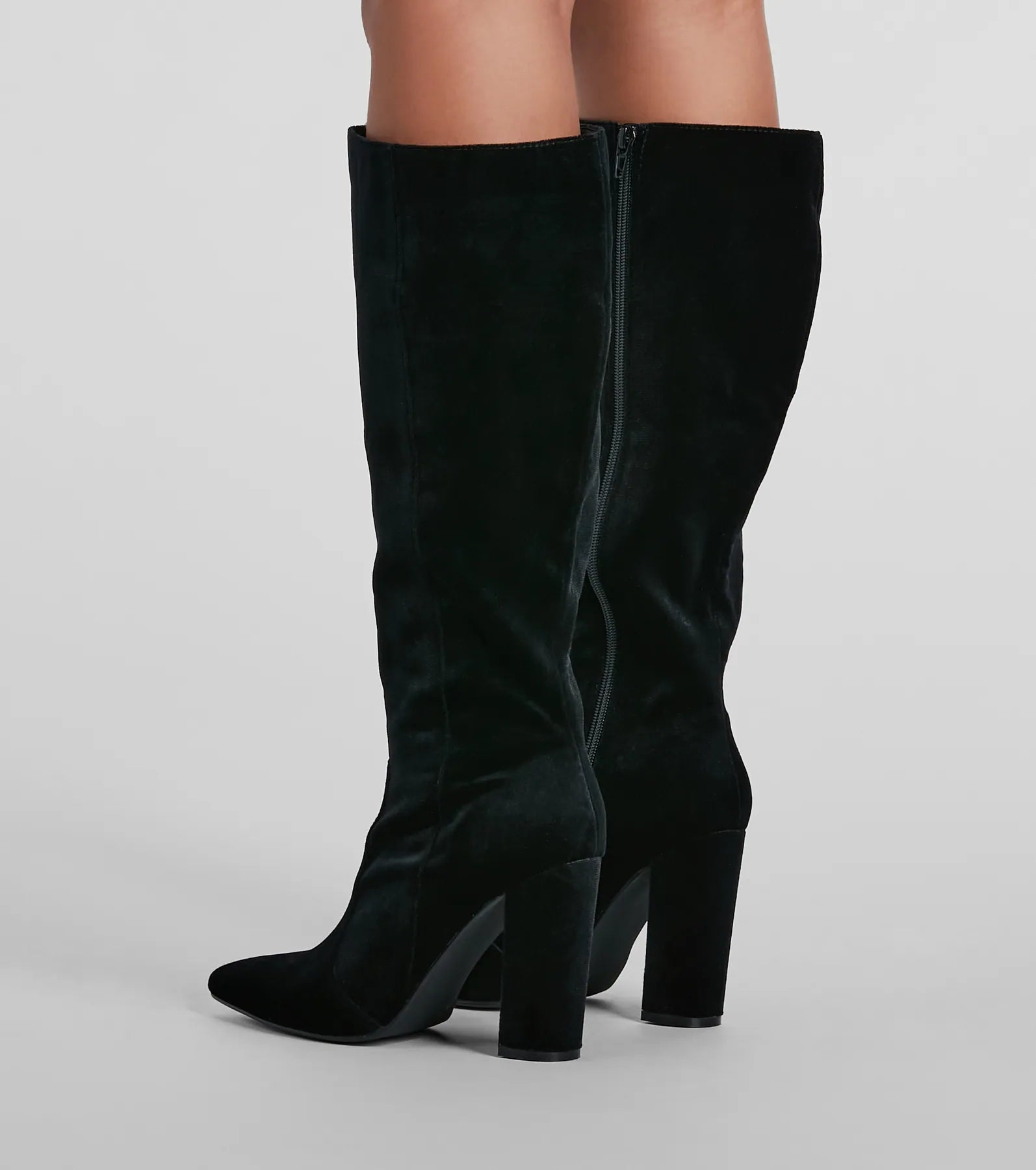 Premium Velvet Under-The-Knee Boots - Ultimate Winter Style