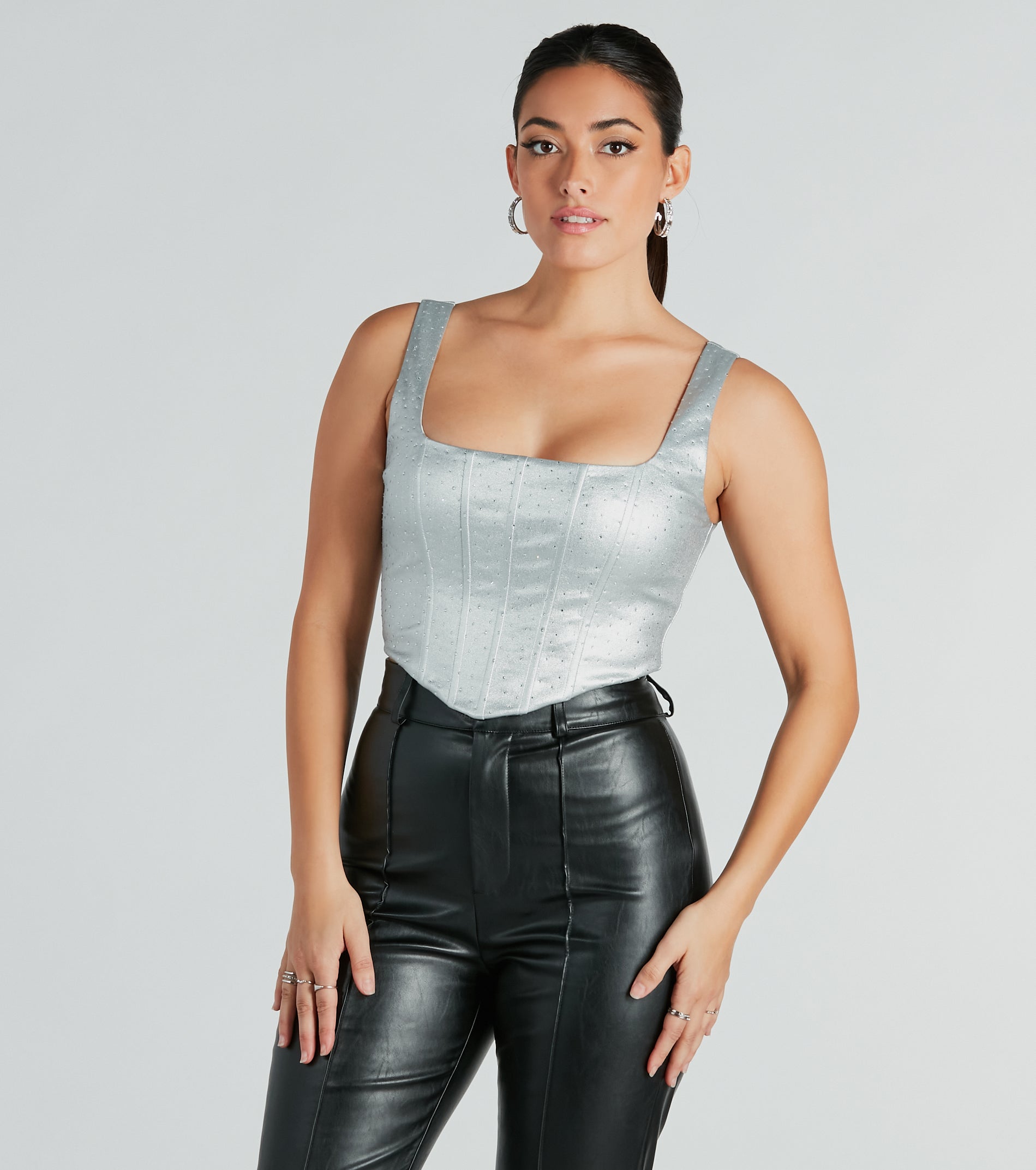 Ultimate Glam Rhinestone Corset Top – Fearless Elegance