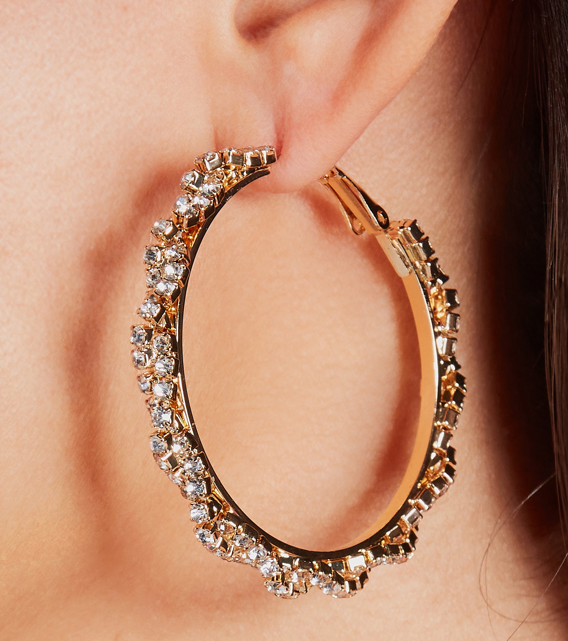 Premium Rhinestone Hoop Earrings - Ultimate Style Upgrade