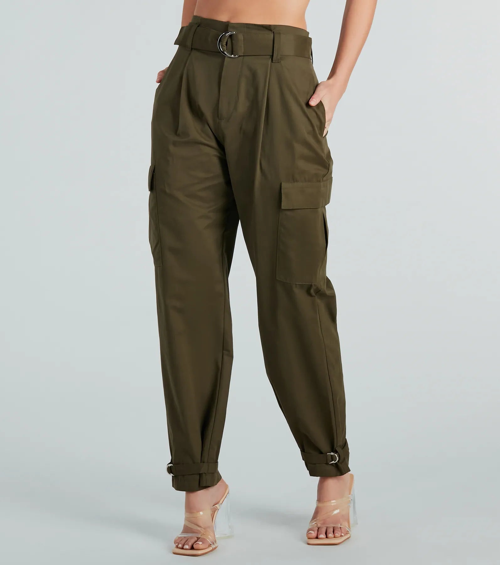 Ultimate High-Rise Paperbag Cargo Pants - Upgrade Your Style