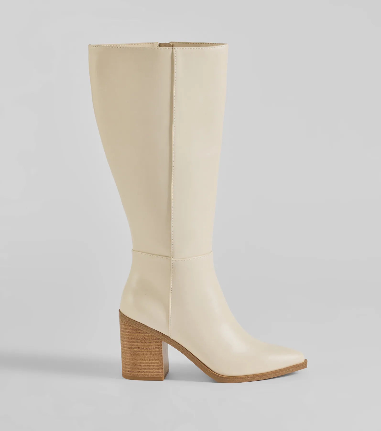 Ultimate Chic Faux Leather Under-The-Knee Boots