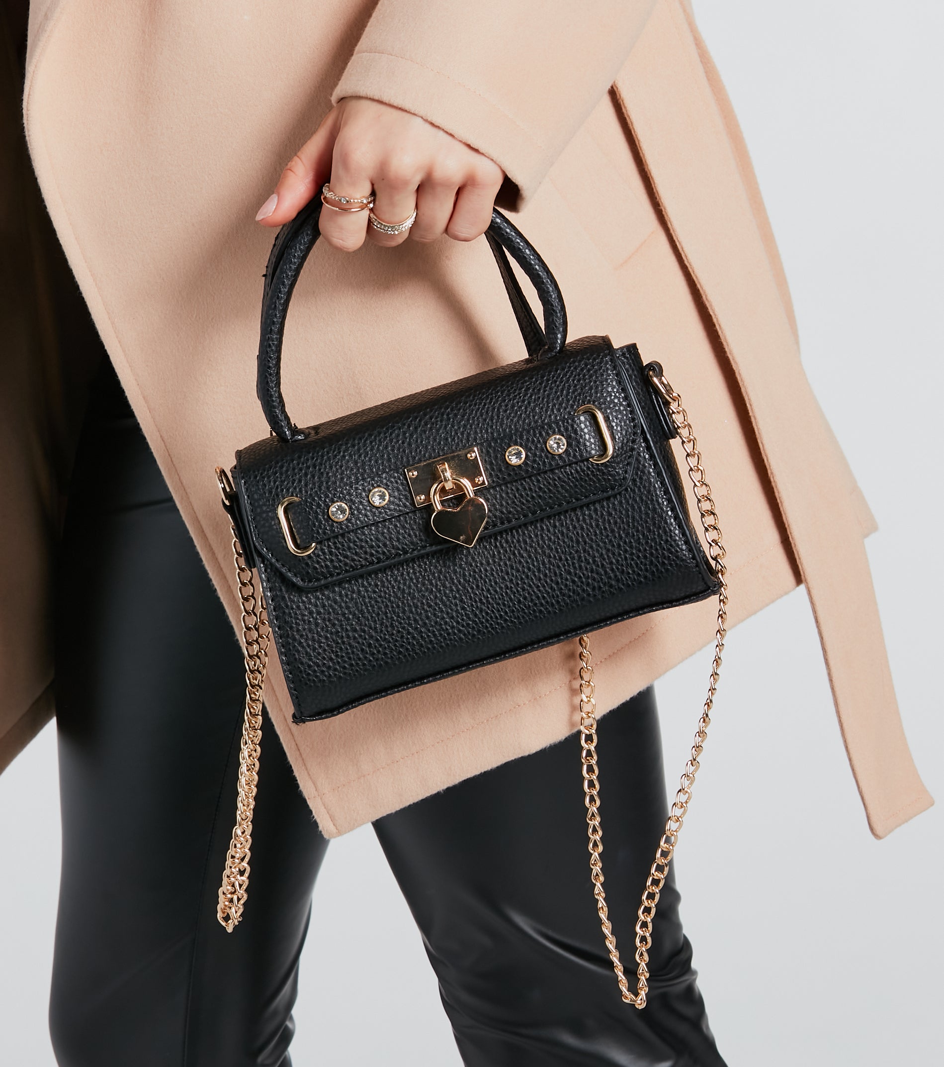 Premium Lover Heart Charm Mini Satchel - Ultimate Style Upgrade