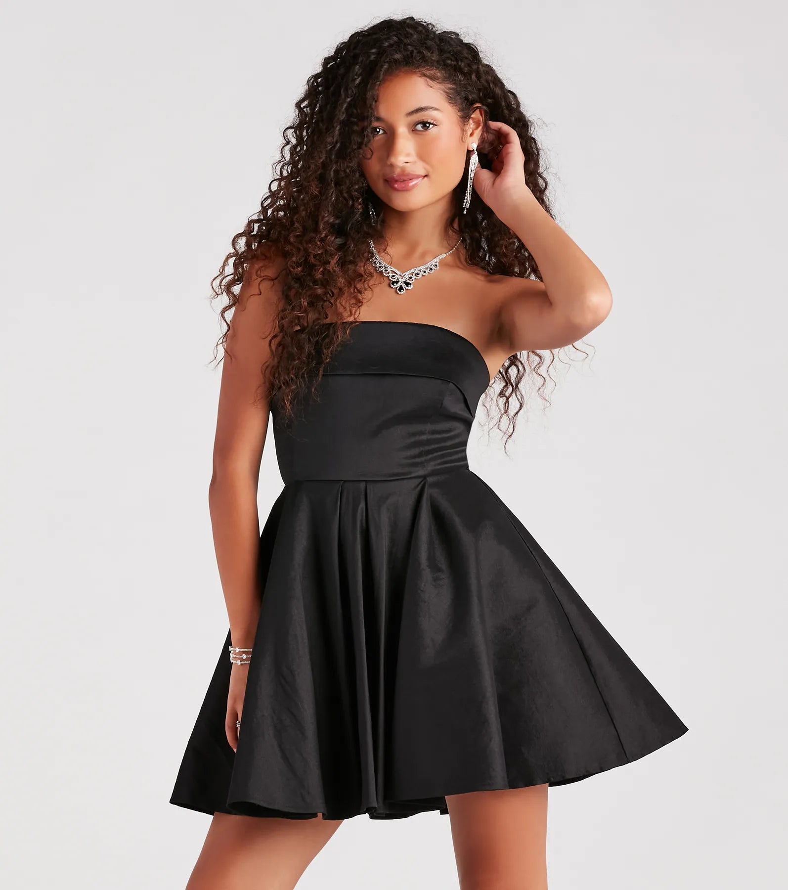 Ultimate Francie Taffeta Strapless Party Dress