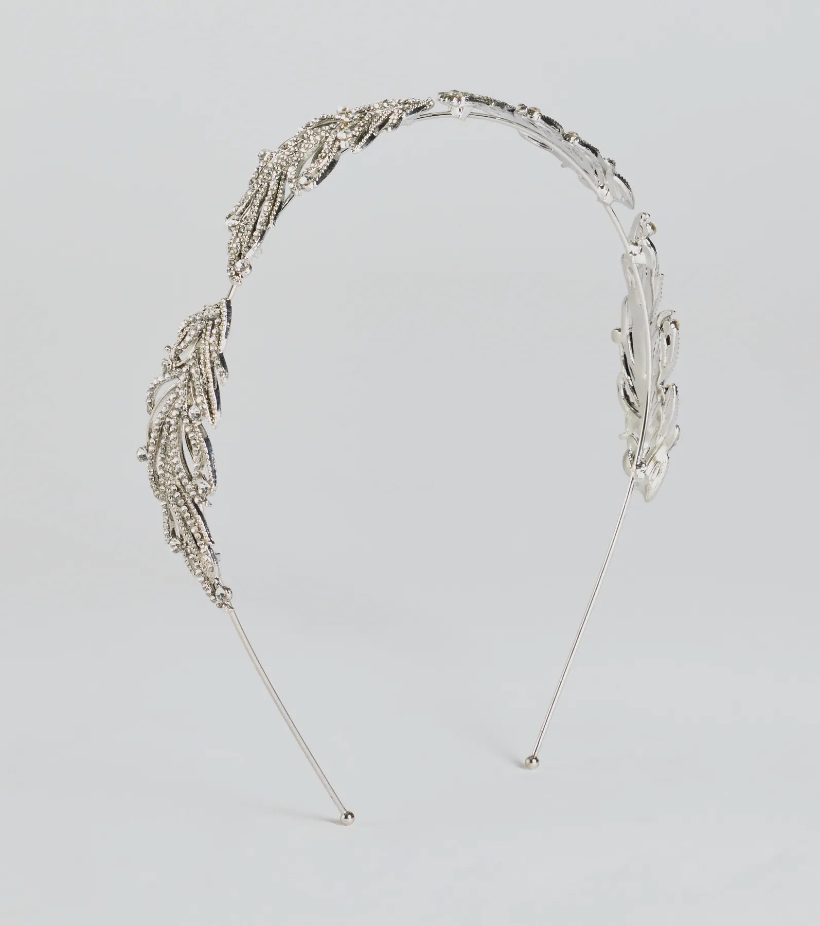 Premium Rhinestone Leaf Statement Headband