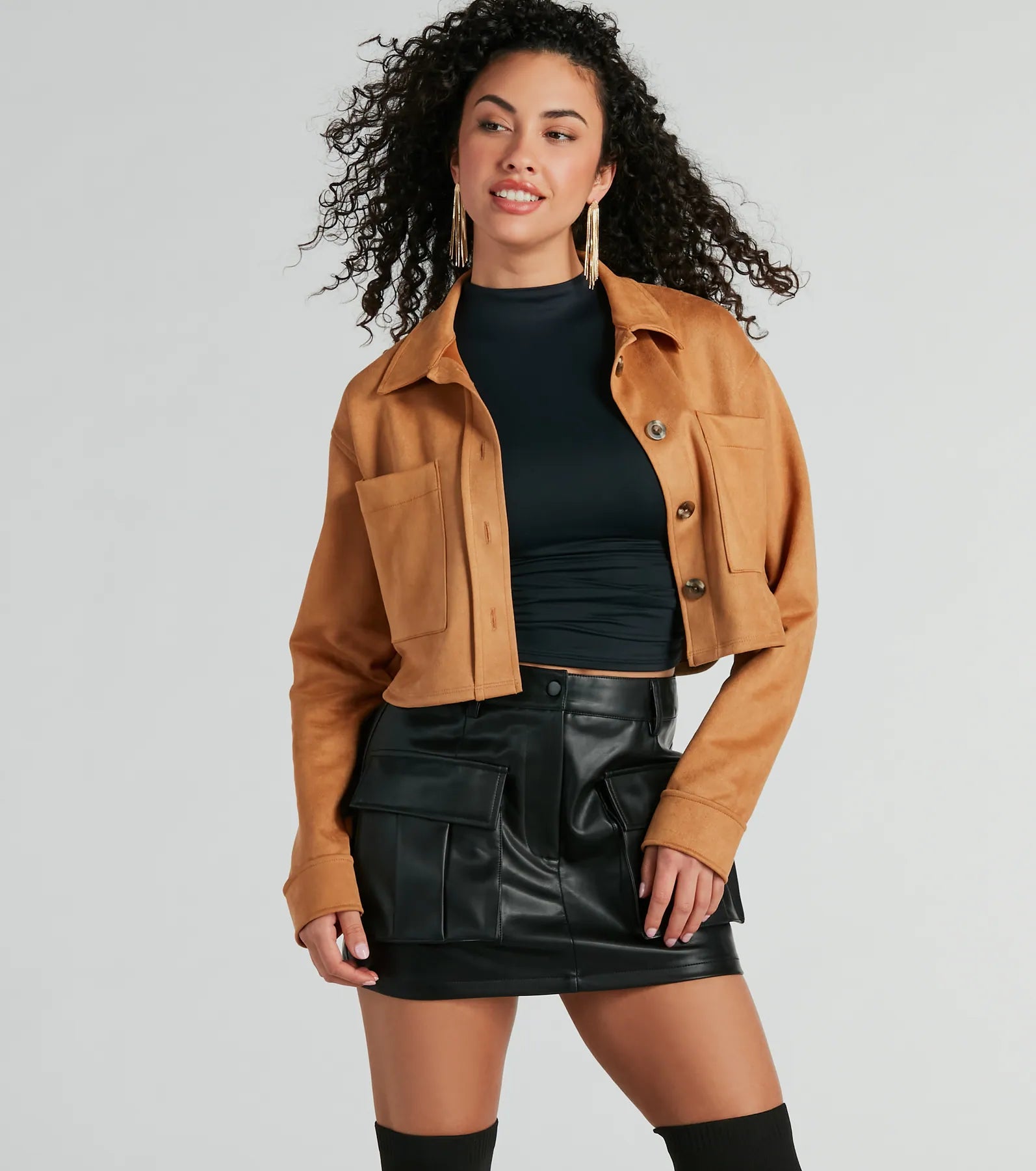 Premium Open Road Faux Suede Shacket - Ultimate Comfort & Style