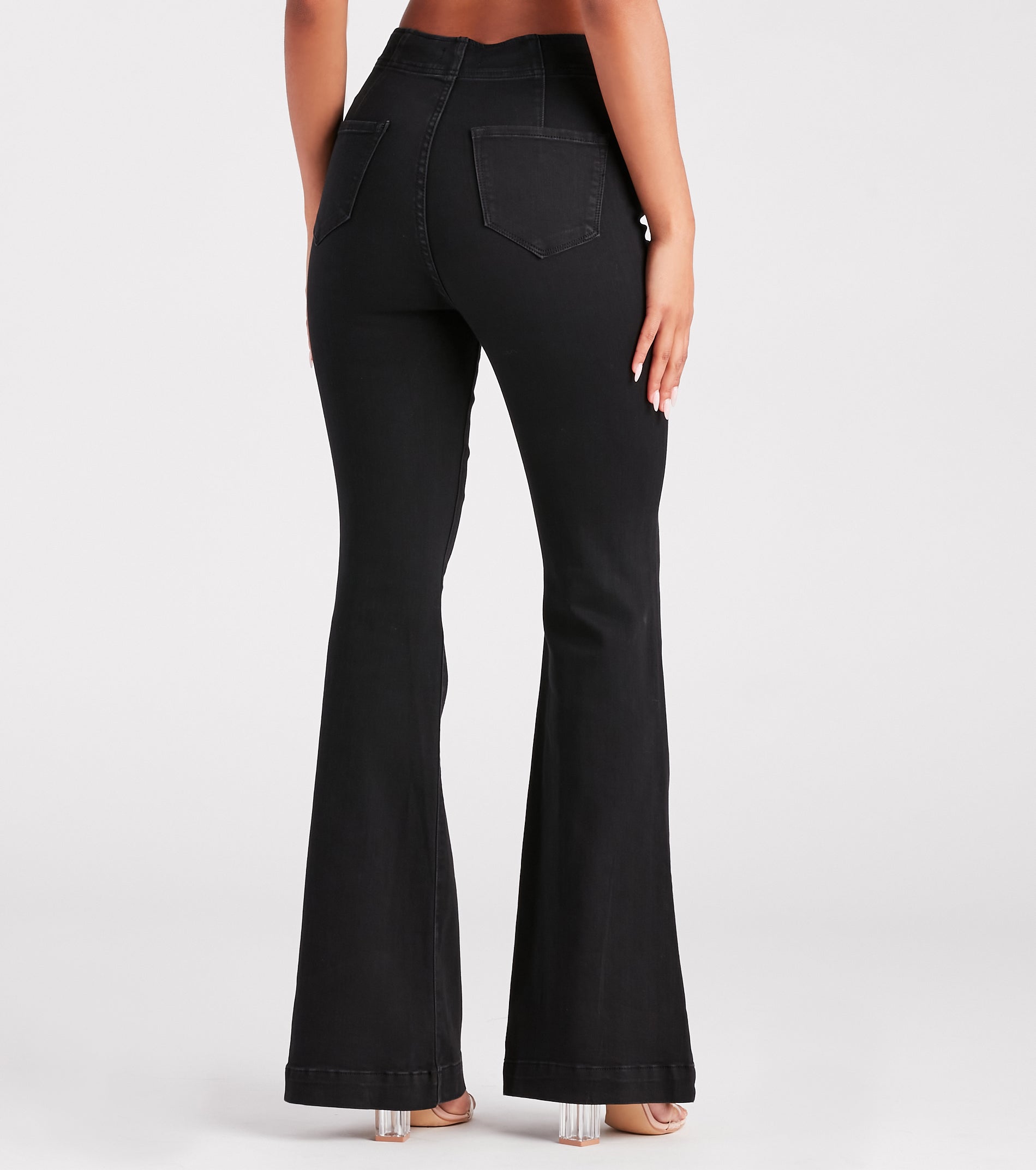 Ultimate Snatched V-Cut Waist Flare Jeans